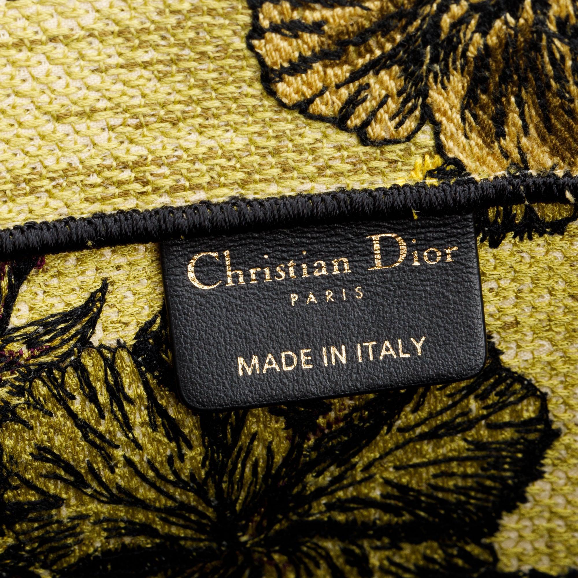 Christian Dior 2023 Medium Toile de Jouy Voyage Embroidery Canvas Book Tote w/ Box & Receipt