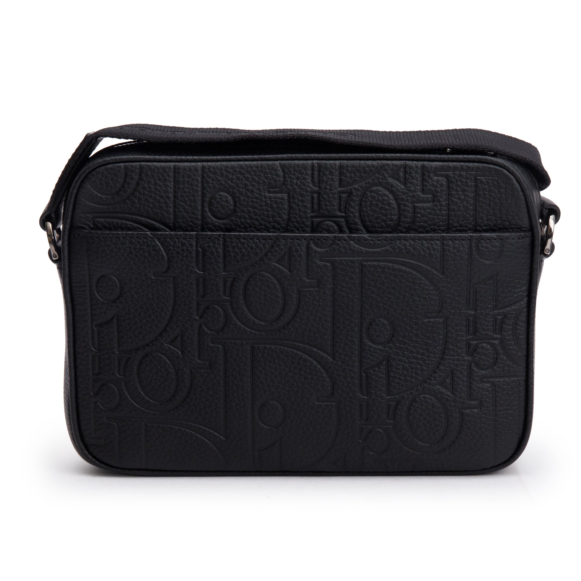 Christian Dior 2024 Black Leather Rider 2.0 Zipped Messenger Bag w/ Box