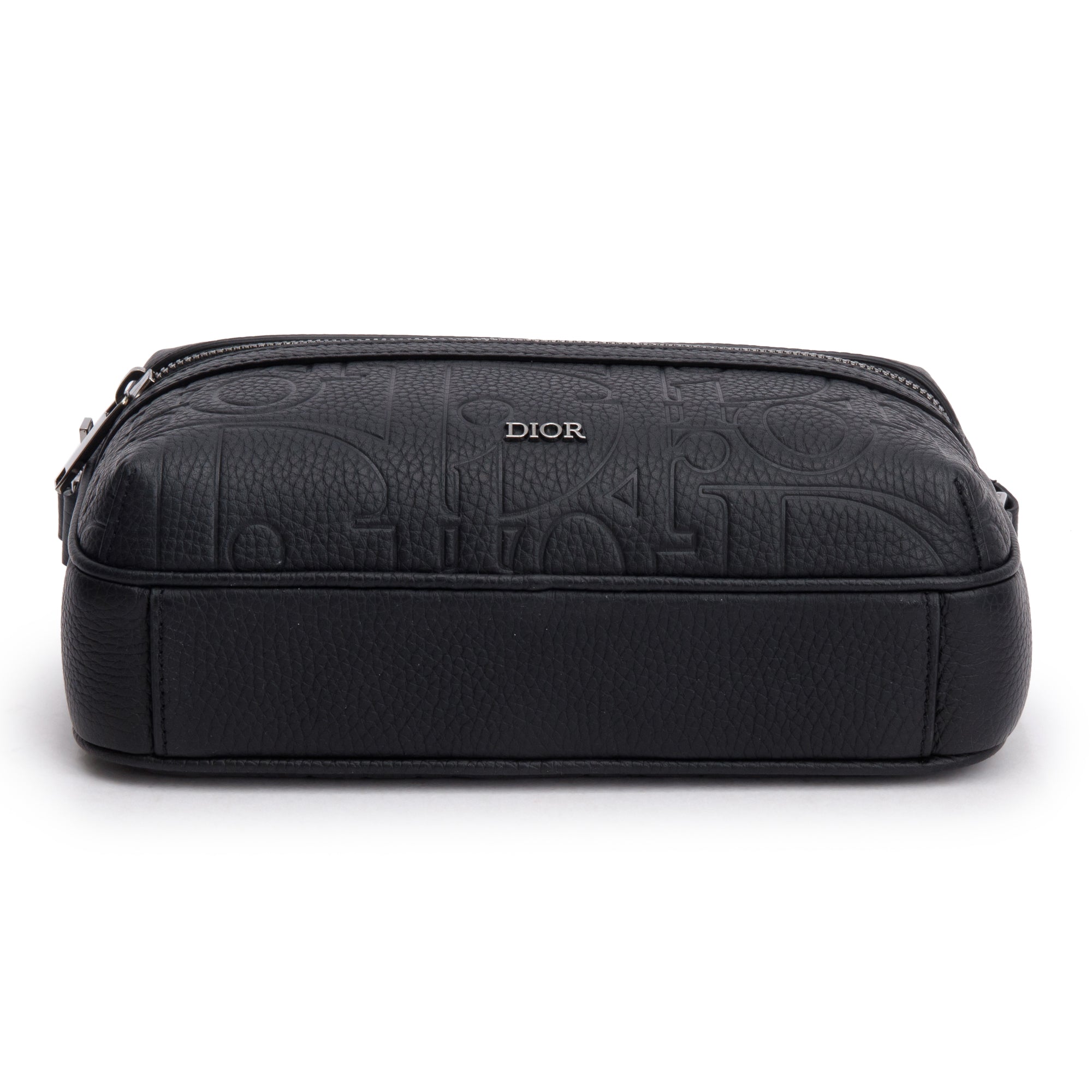 Christian Dior 2024 Black Leather Rider 2.0 Zipped Messenger Bag w/ Box