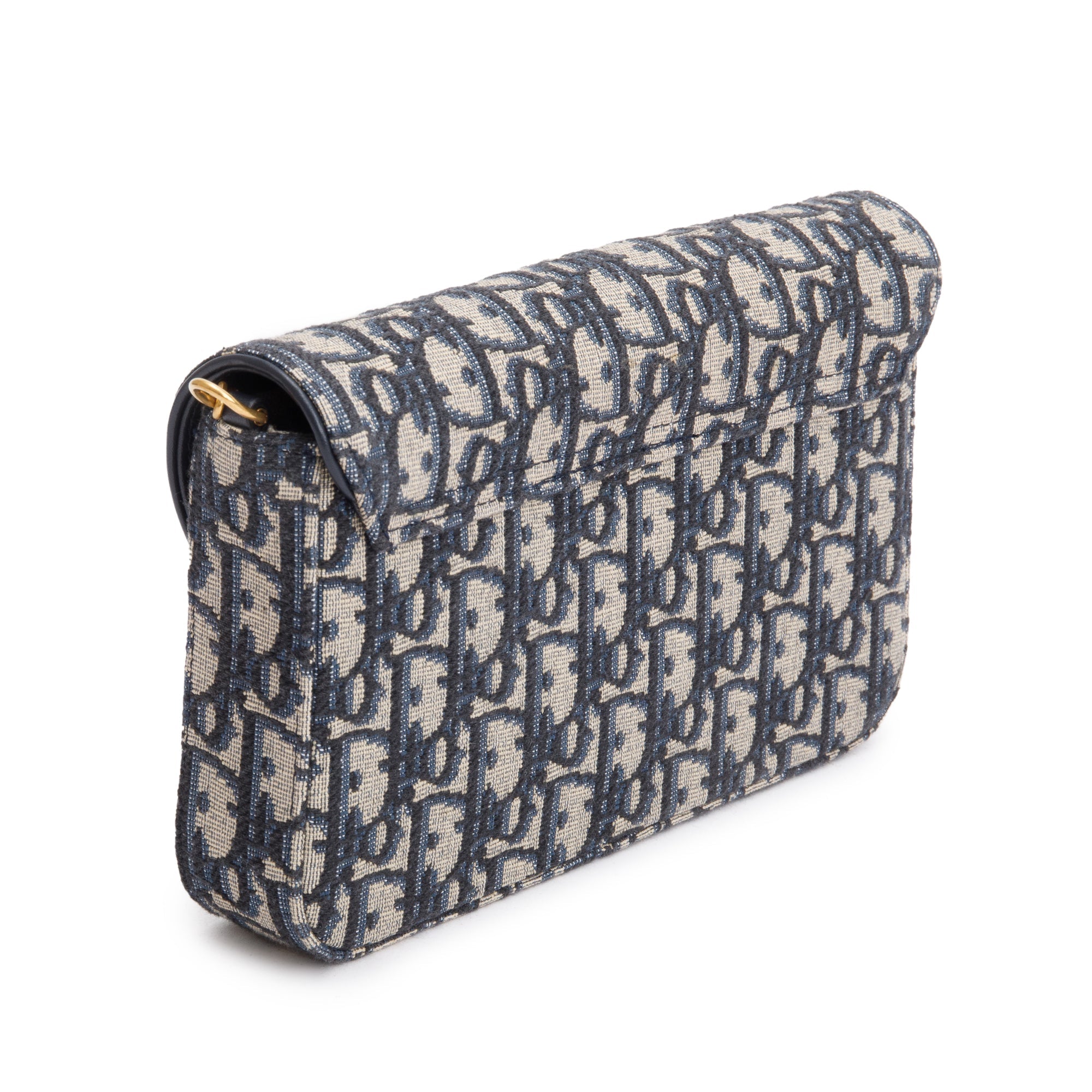 Christian Dior 2024 Oblique Jacquard Saddle Pouch with Chain