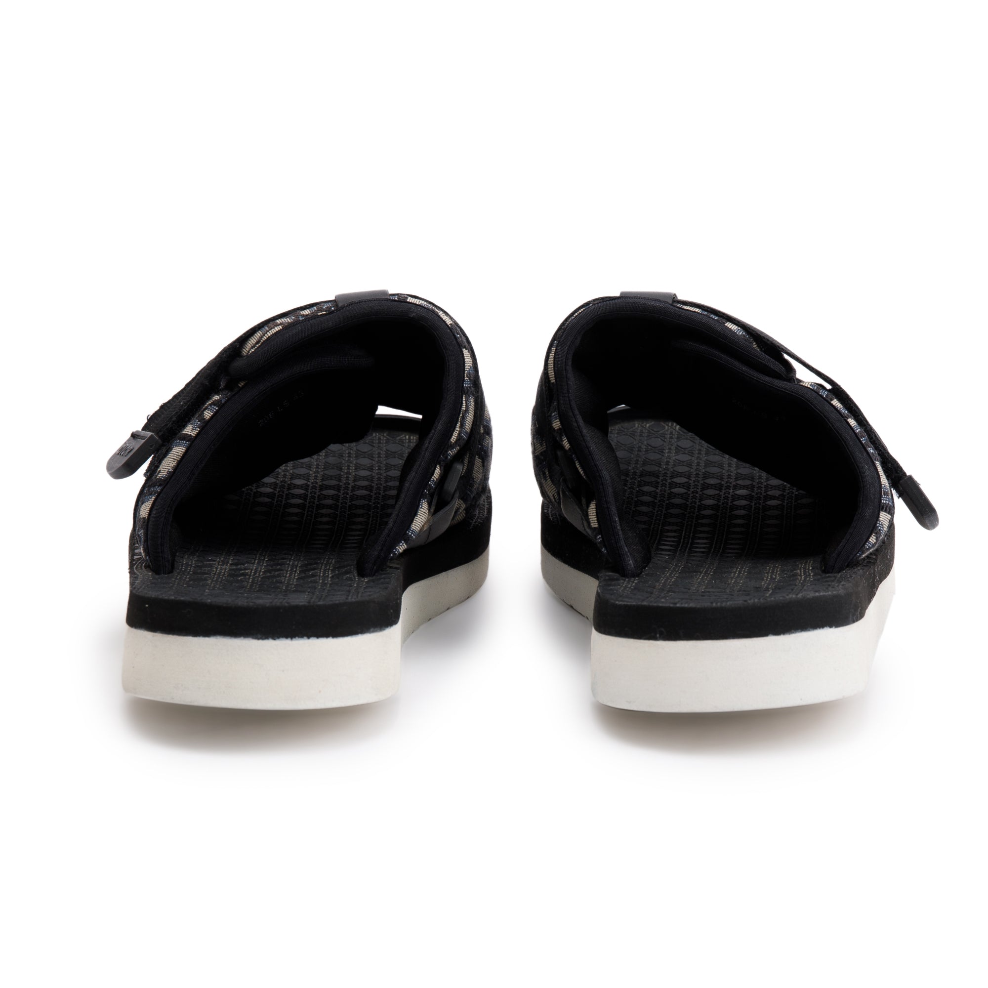 Christian Dior Beige & Black Oblique Jacquard Alpha Sandal, Size 43