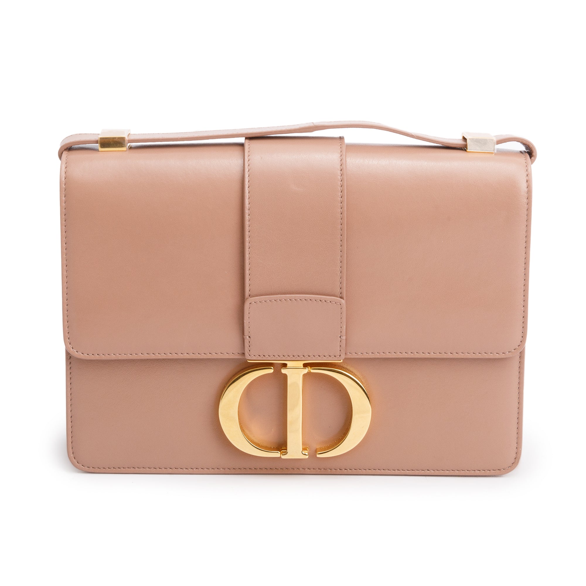 Christian Dior Beige Box Leather 30 Montaigne Bag
