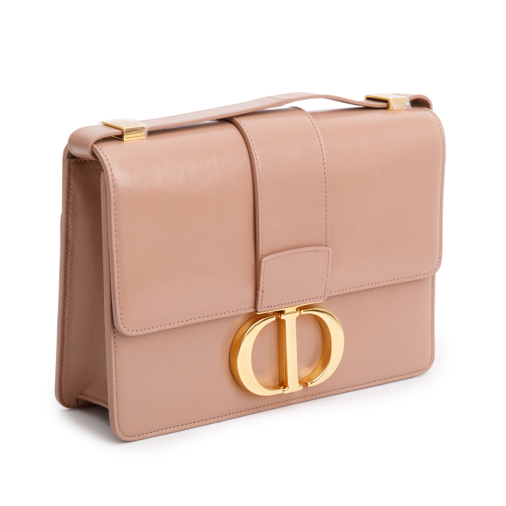 Christian Dior Beige Box Leather 30 Montaigne Bag