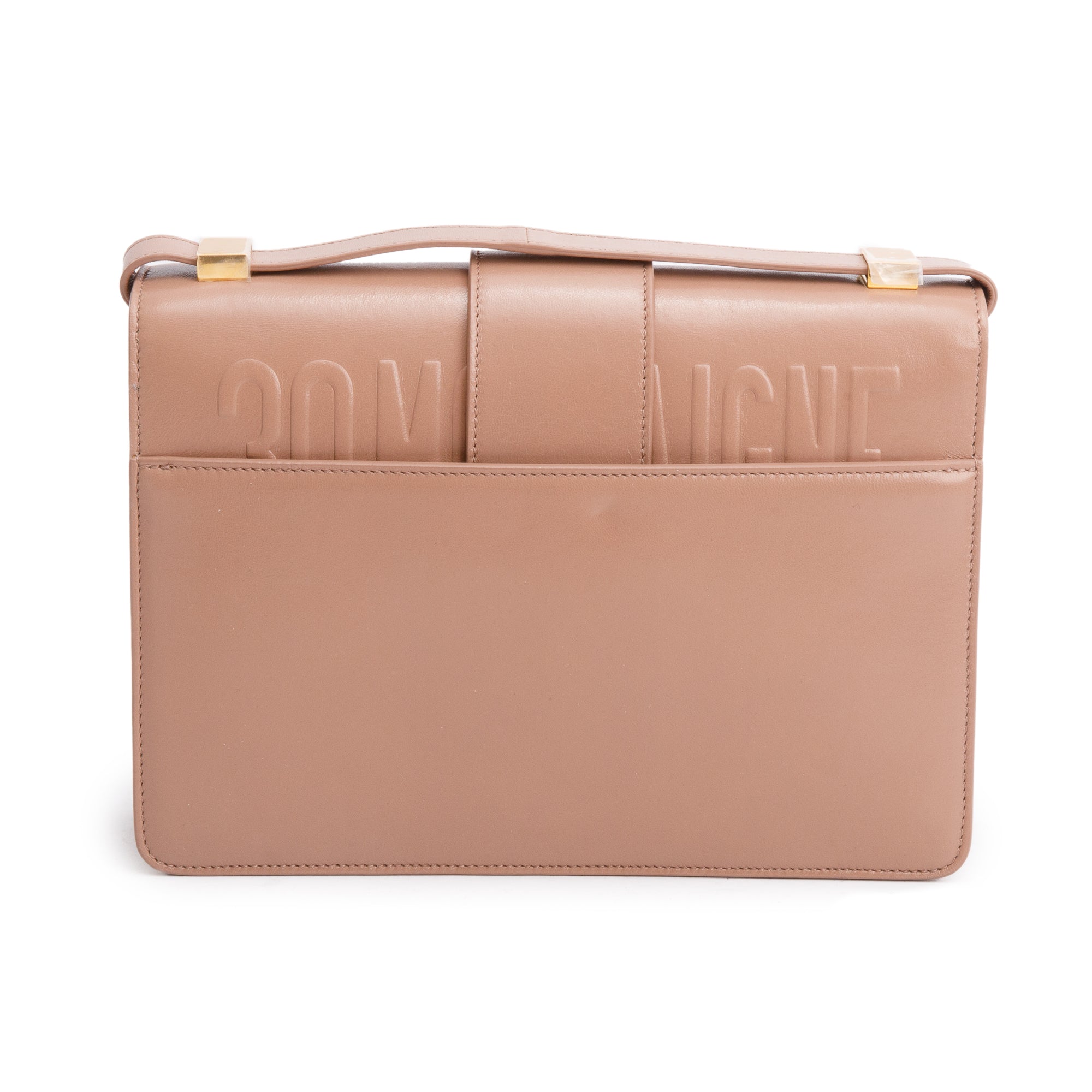 Christian Dior Beige Box Leather 30 Montaigne Bag