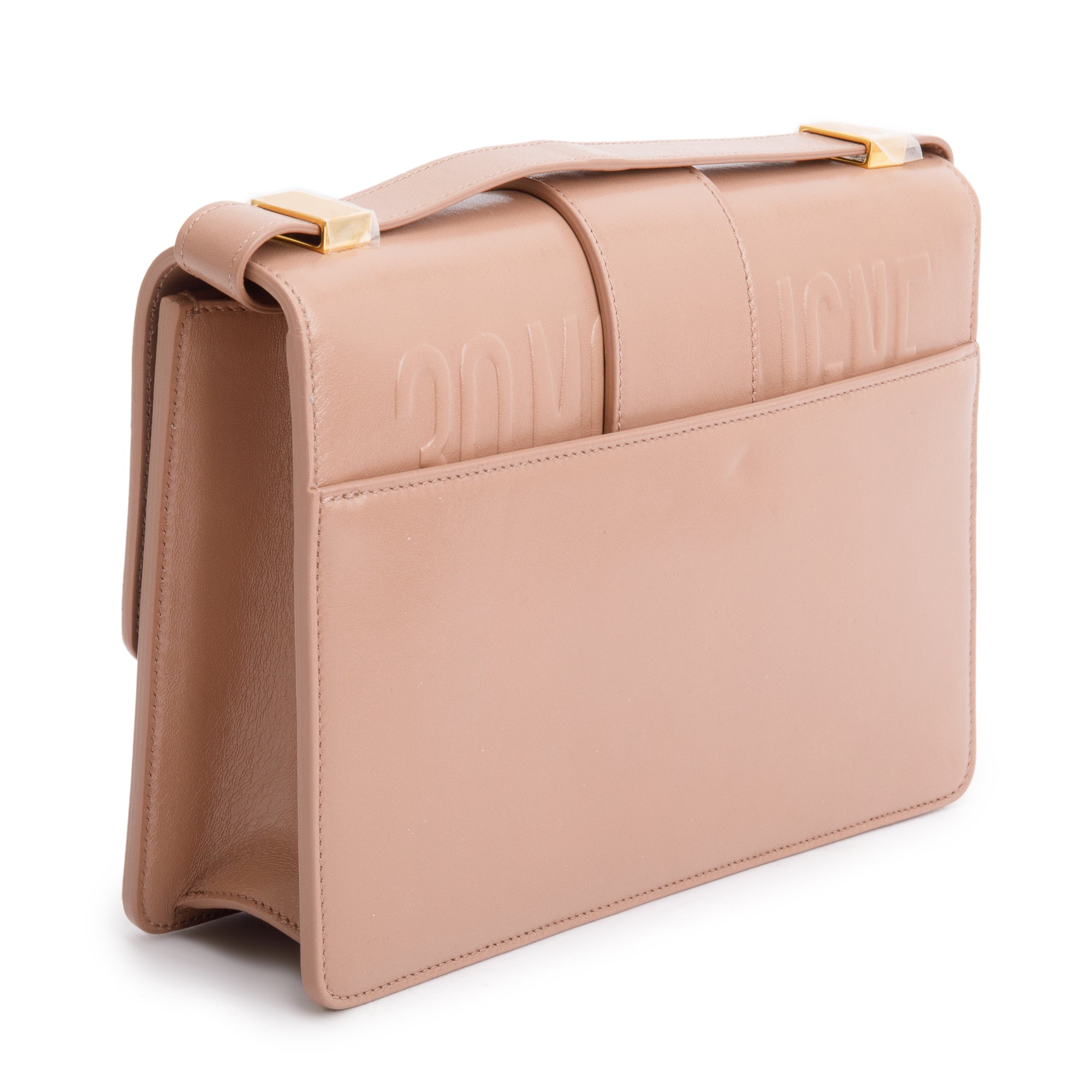 Christian Dior Beige Box Leather 30 Montaigne Bag