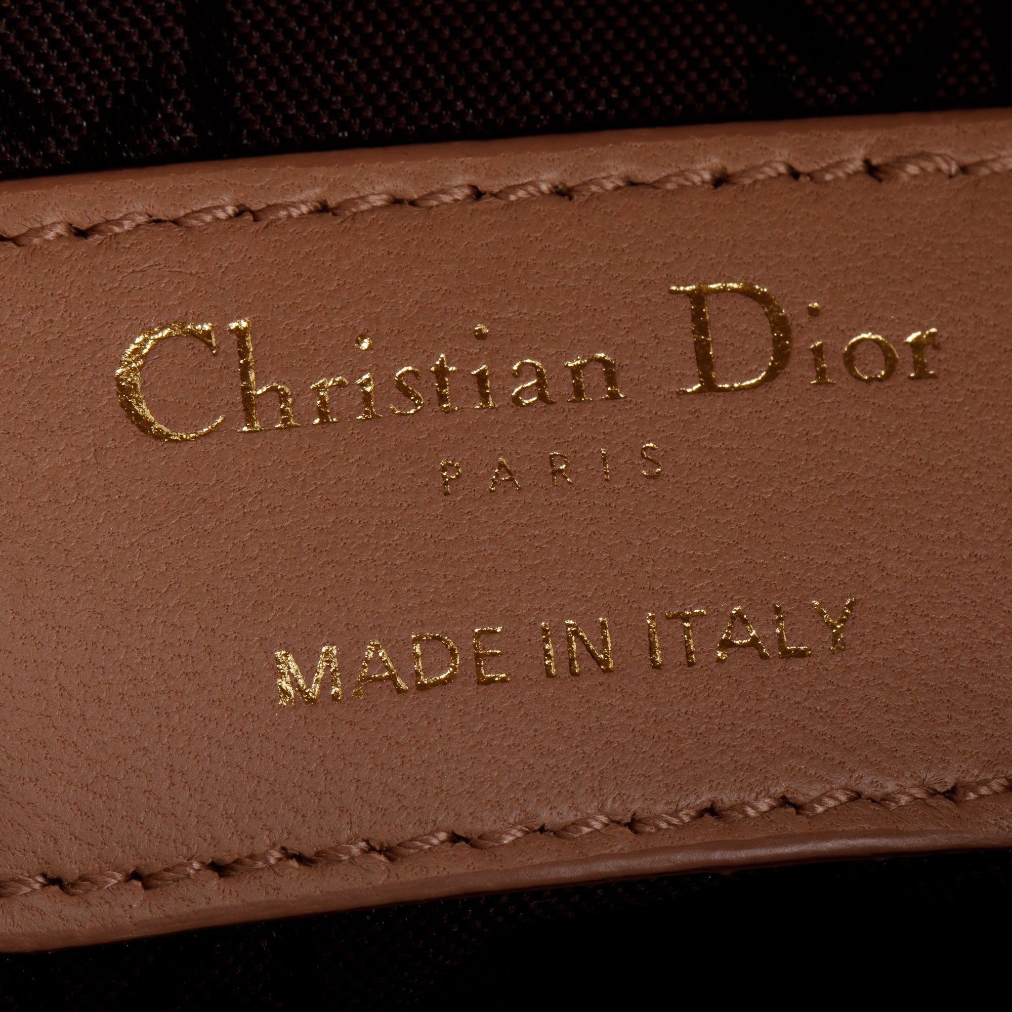 Christian Dior Beige Cannage Lambskin Leather Small Lady Dior My Abcdior Bag w/ Strap