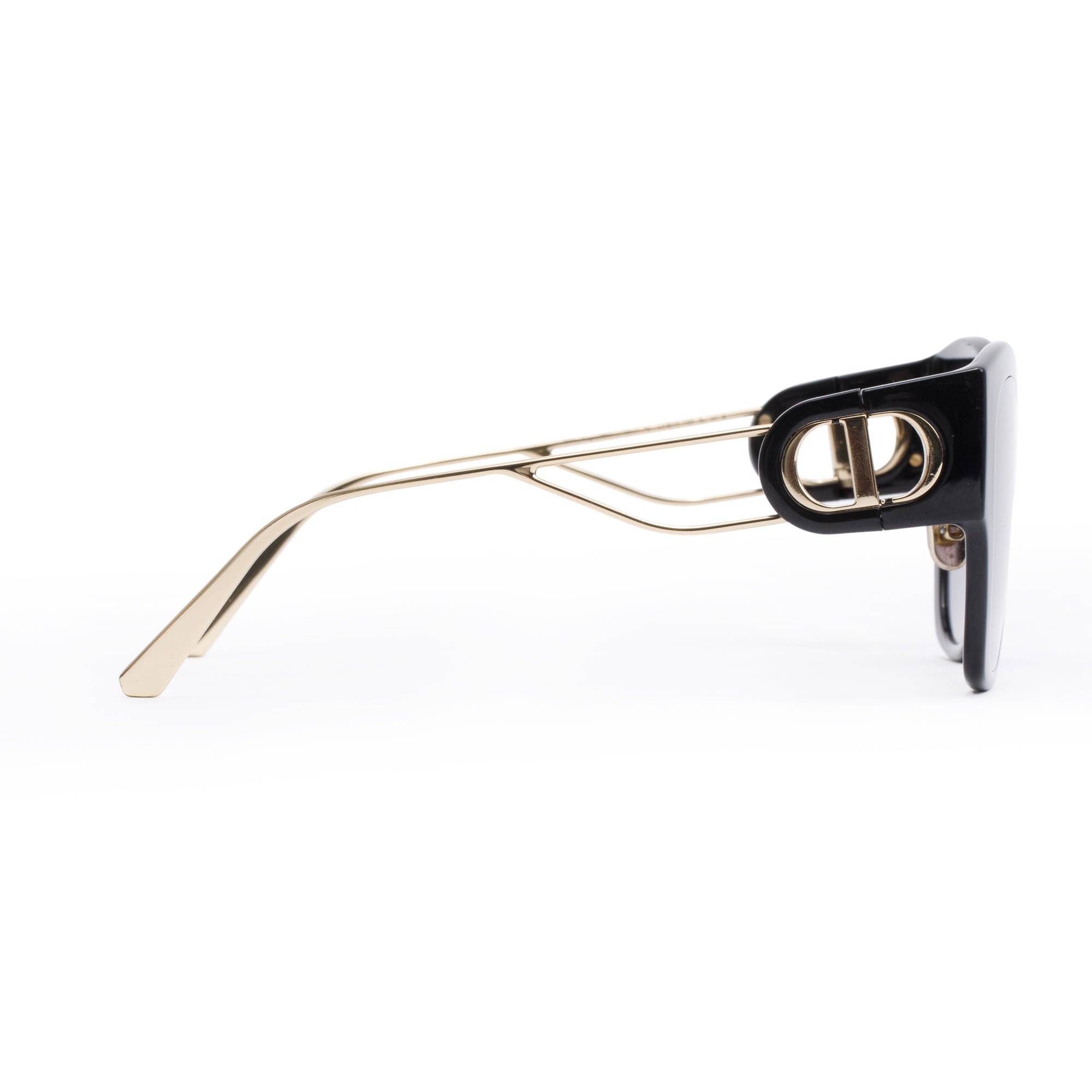 Christian Dior Black Acetate 30montaigne B2U Butterfly Sunglasses w/ Box & Case