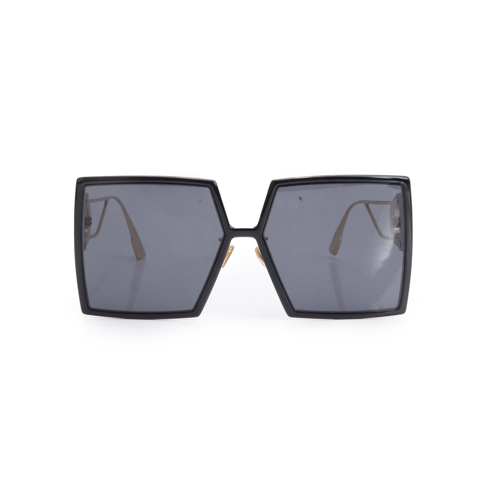Christian Dior Black Acetate 30montaigne SU Oversize Sunglasses