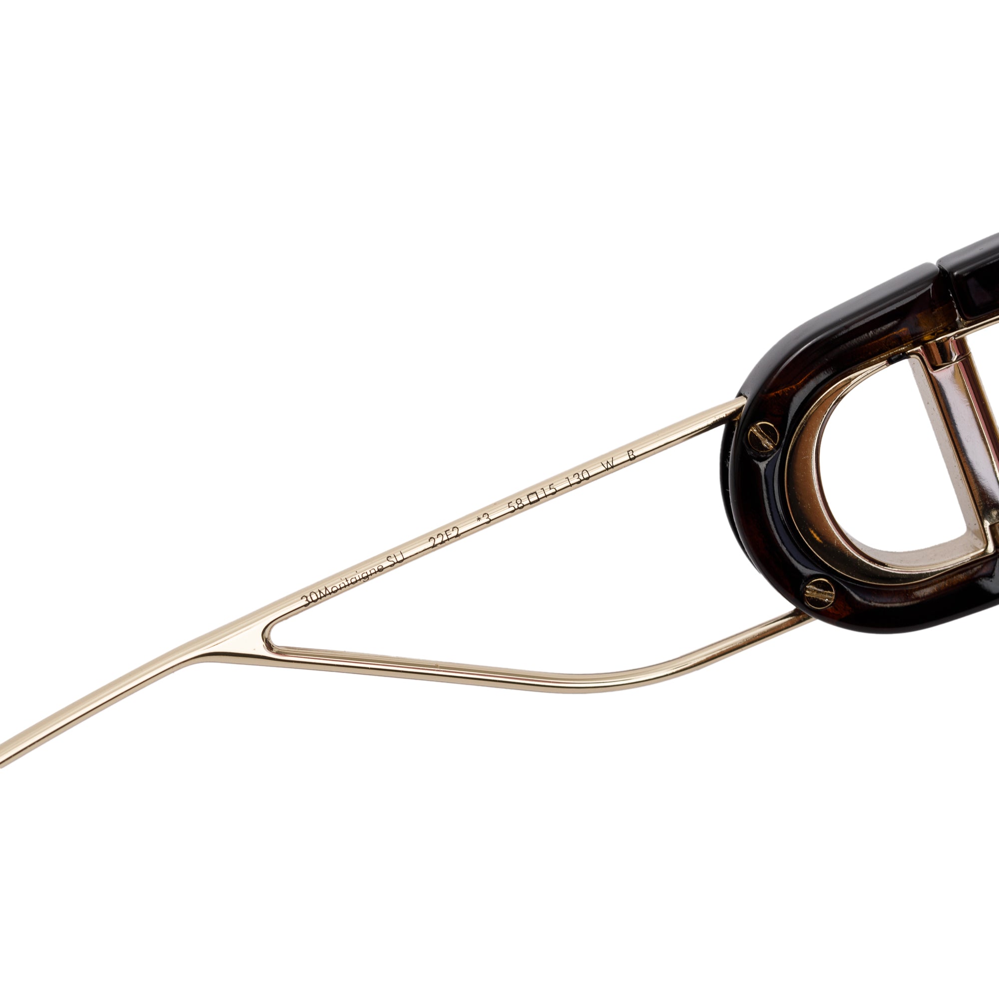 Christian Dior Black Acetate 30montaigne SU Oversized Square Sunglasses w/ Box & Case