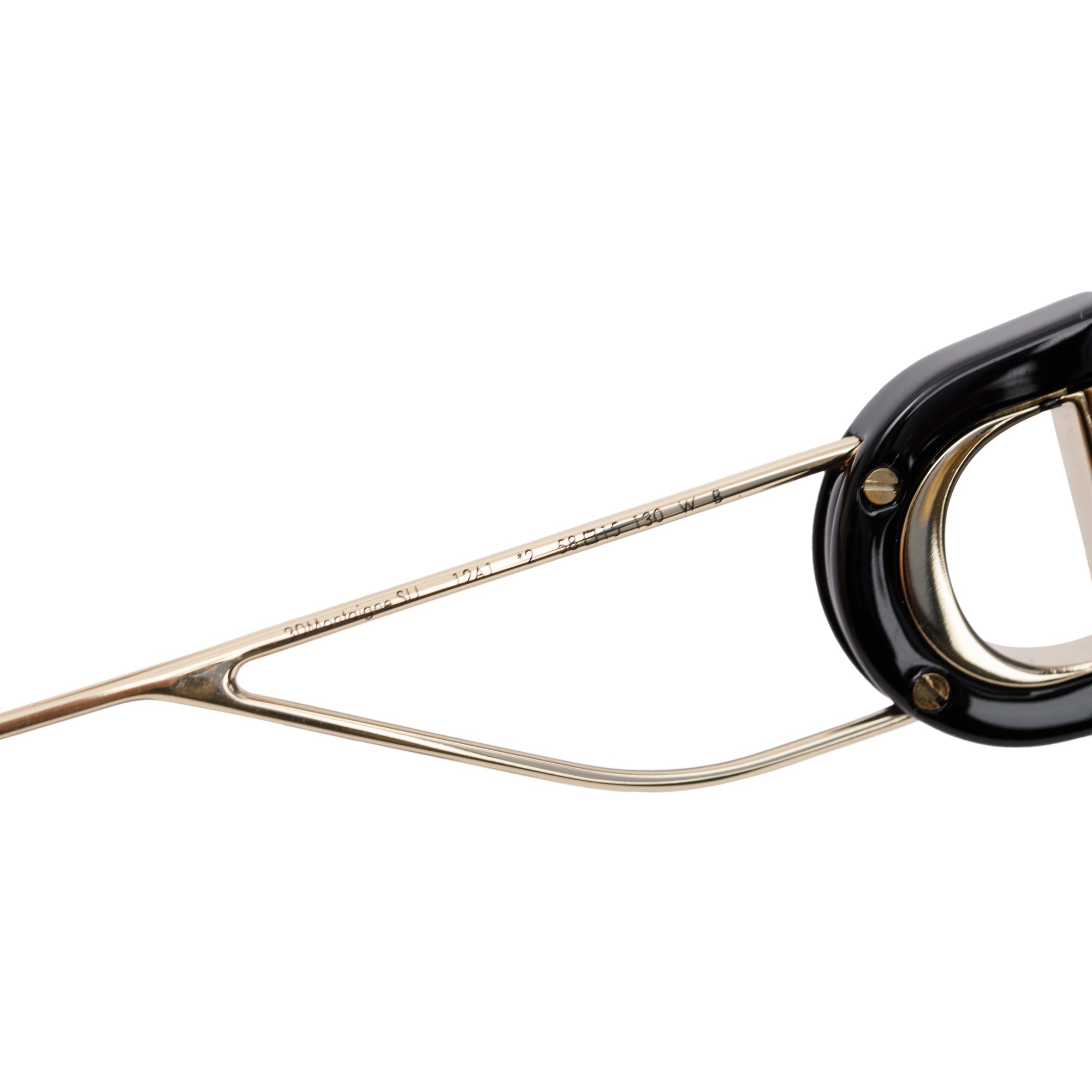 Christian Dior Black Acetate 30montaigne SU Oversized Square Sunglasses w/ Case