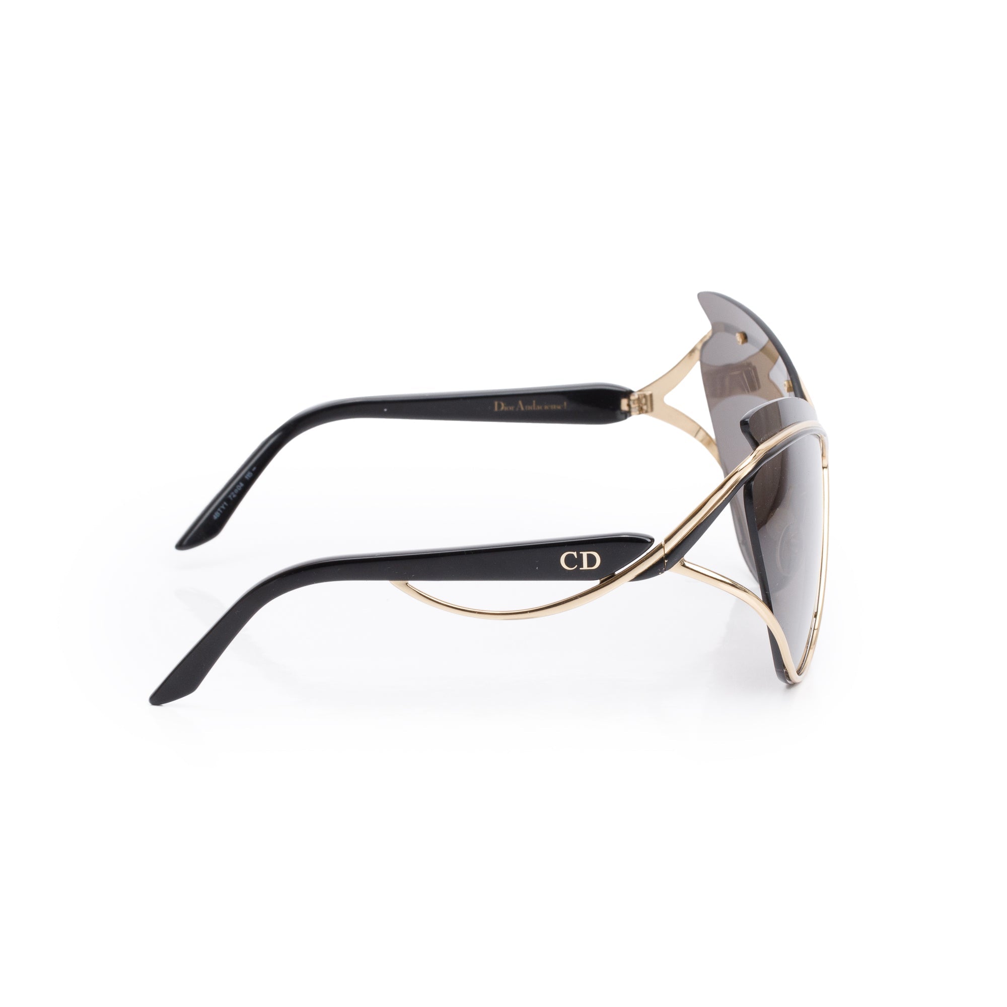 Christian Dior Black Acetate DiorAudacieuse1 Cat-Eye Sunglasses w/ Case