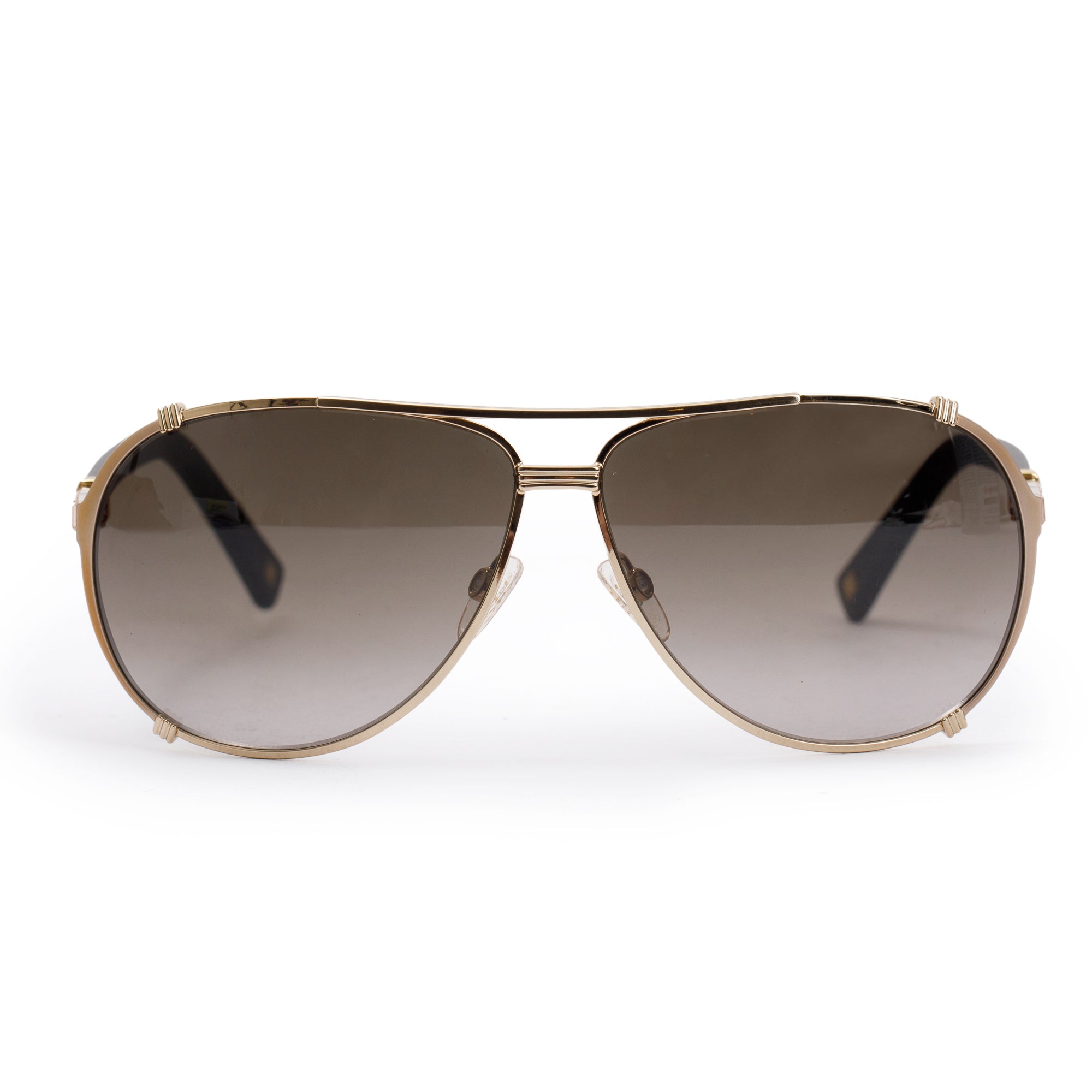 Christian Dior Black Acetate DiorChicago2STR Aviator Sunglasses w/ Case