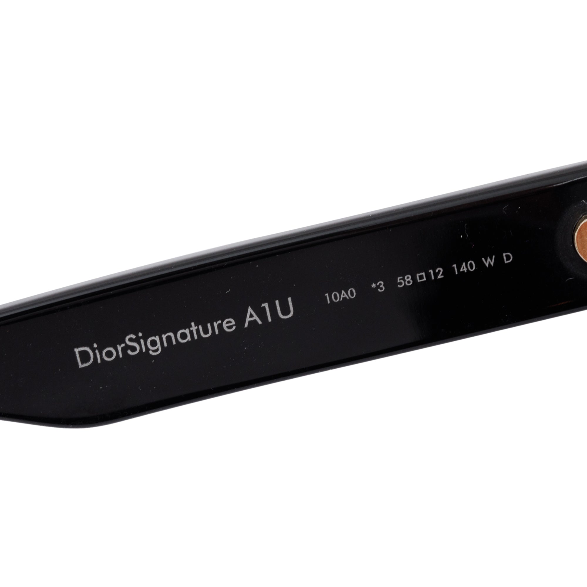 Christian Dior Black Acetate DiorSignature A1U Pilot Sunglasses w/ Box & Case