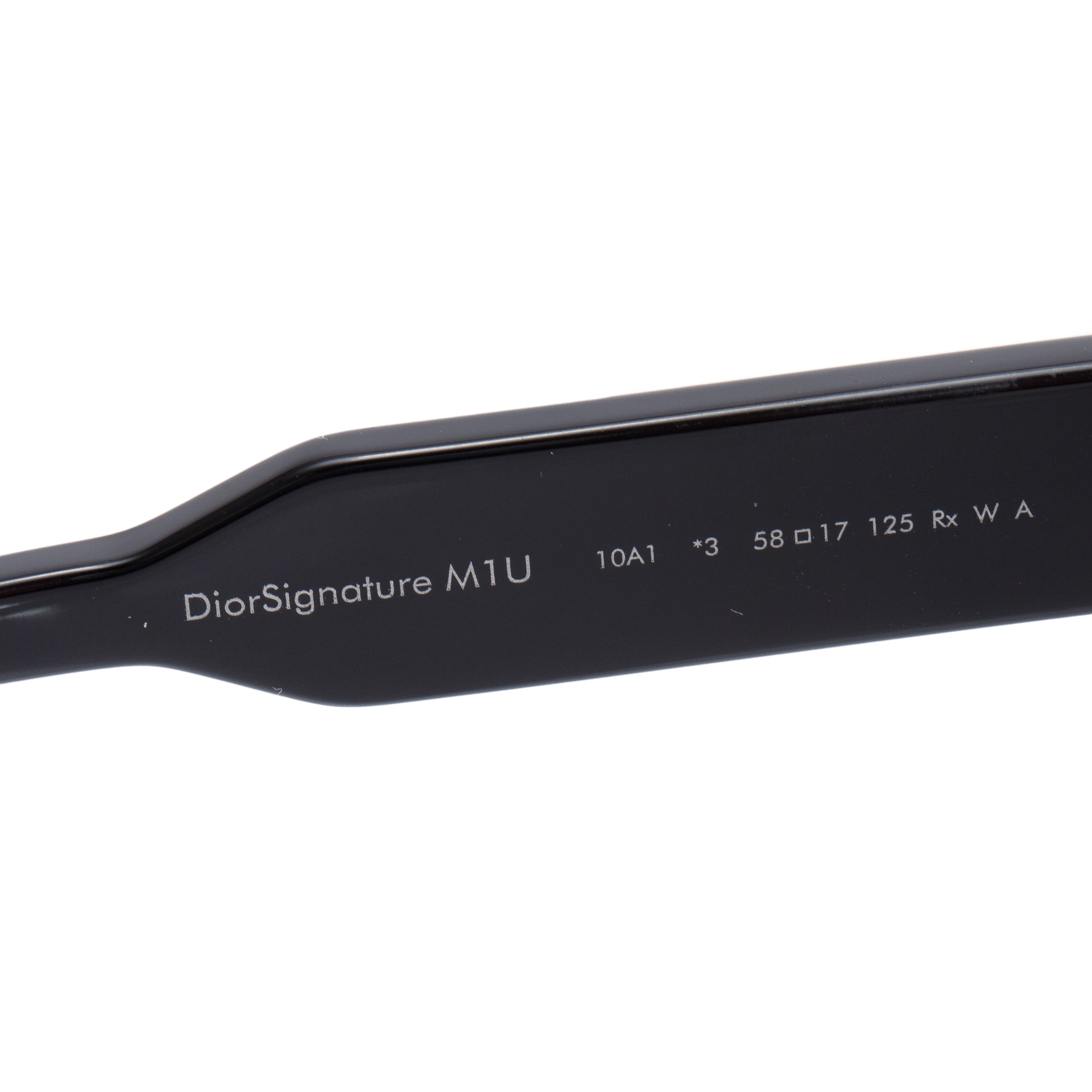 Christian Dior Black Acetate DiorSignature M1U Oversized Sunglasses w/ Box & Case