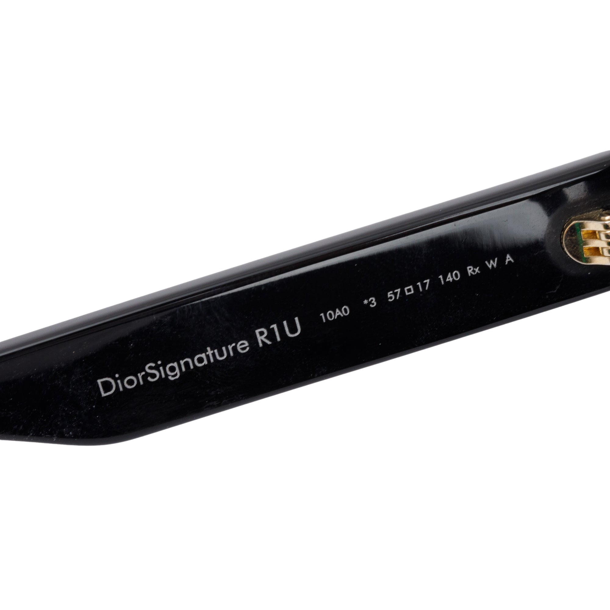 Christian Dior Black Acetate DiorSignature R1U Oversized Sunglasses w/ Box & Case