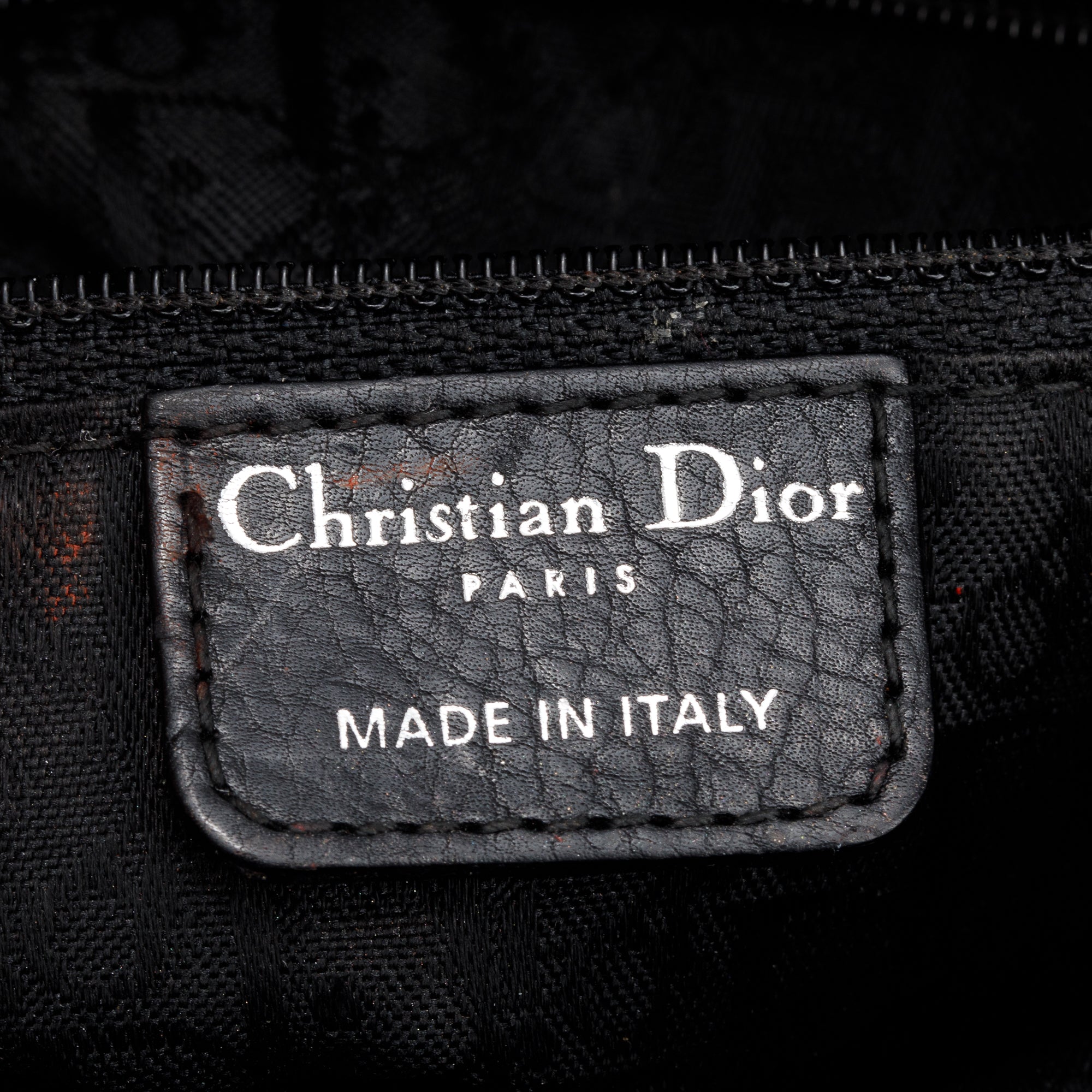 Christian Dior Black Calfskin Cannage Leather Small East West Lady Dior Bag