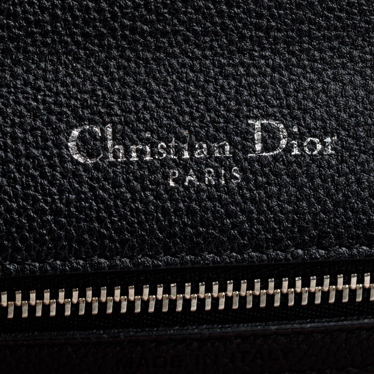 Christian Dior Black Calfskin Leather Medium Diorama Flap Bag