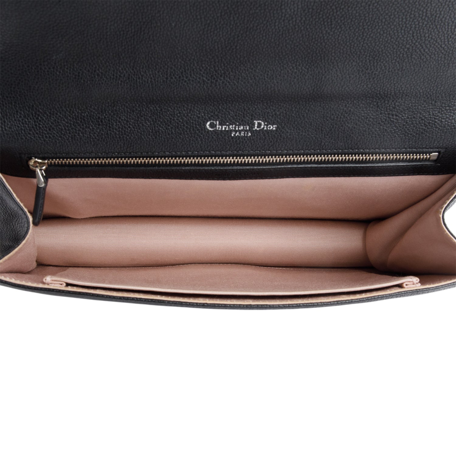 Christian Dior Black Calfskin Leather Medium Diorama Flap Bag