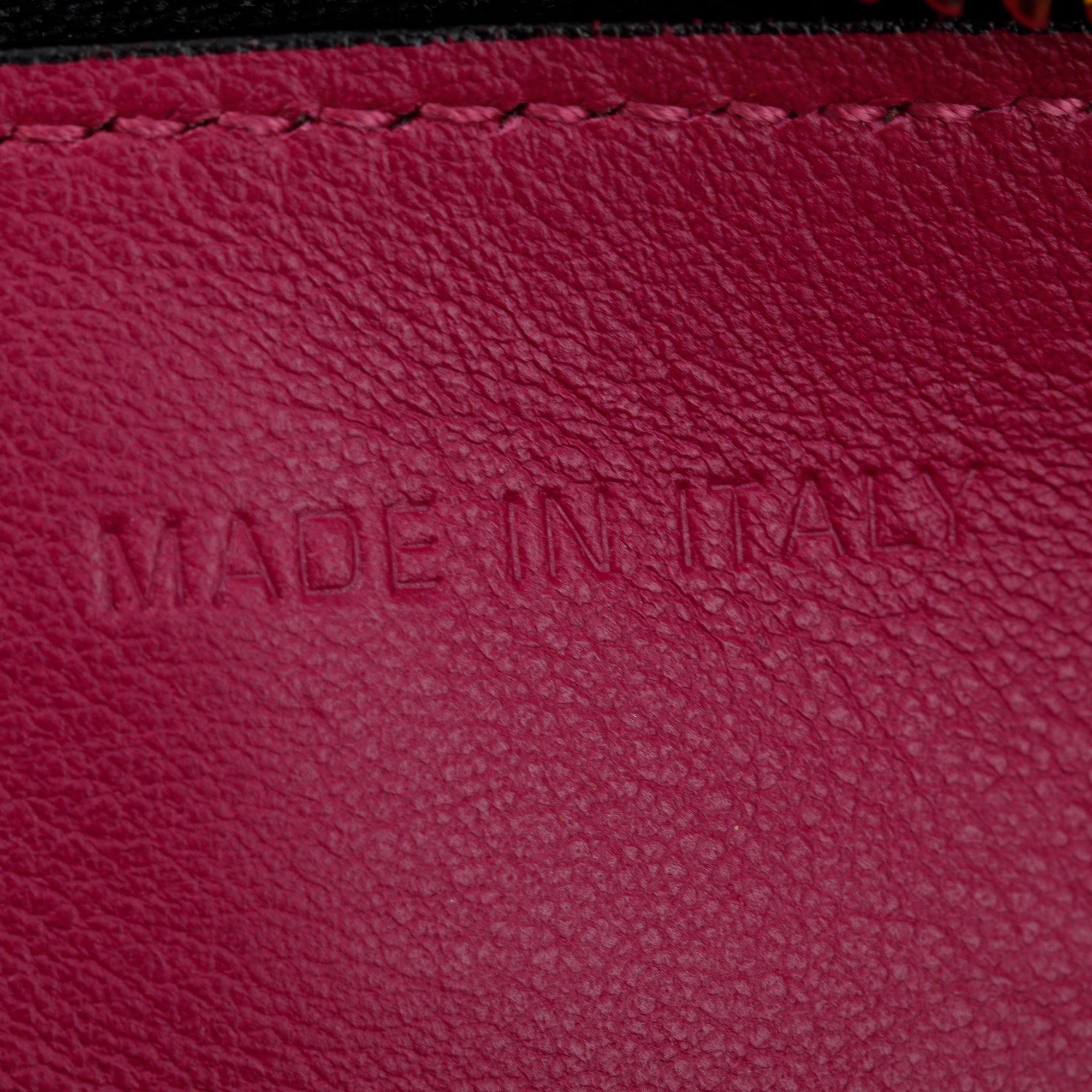 Christian Dior Black Calfskin Leather Medium Diorissimo Tote w/ Strap & Pouch