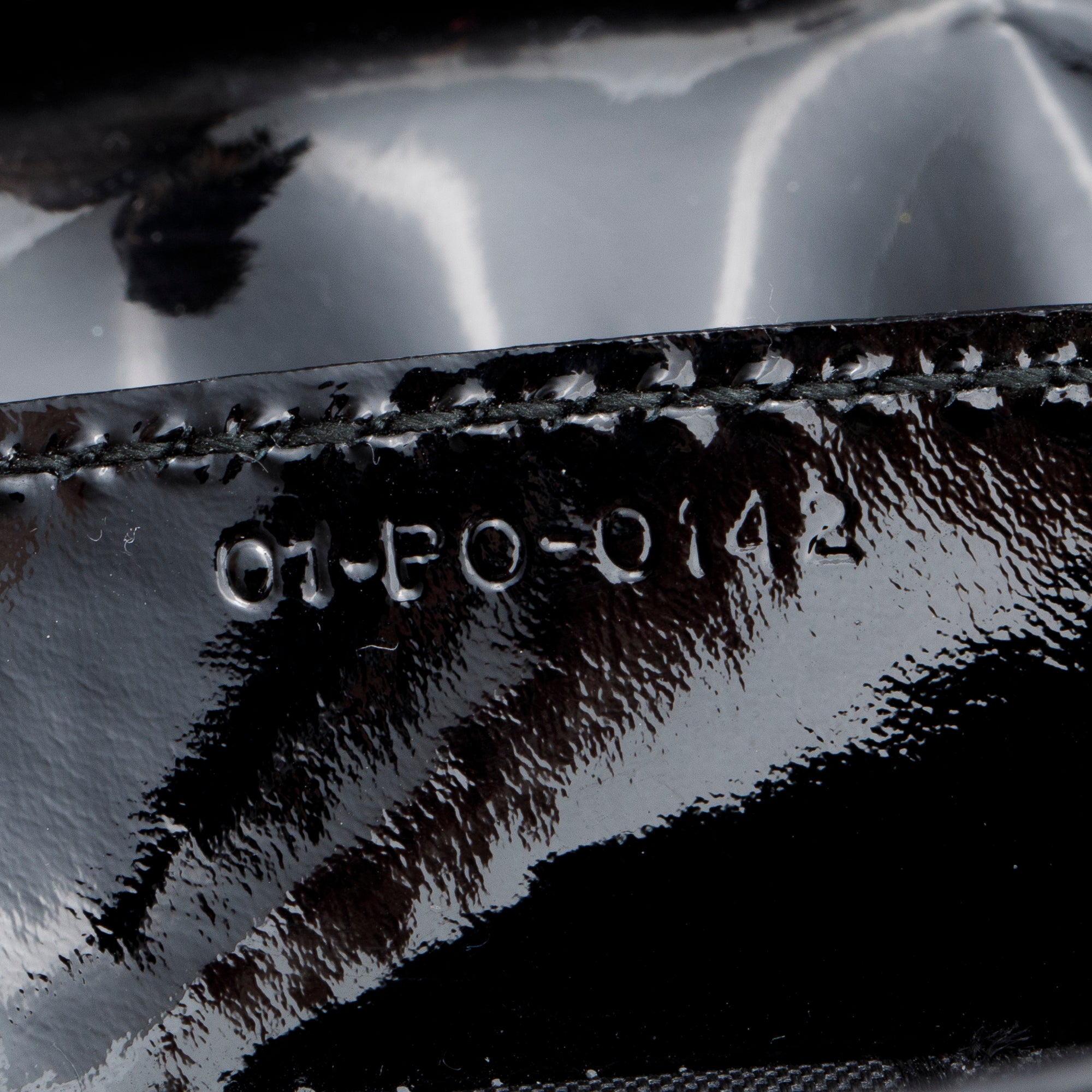 Christian Dior Black Cannage Patent Leather Medium Lady Dior Bag w/ Strap