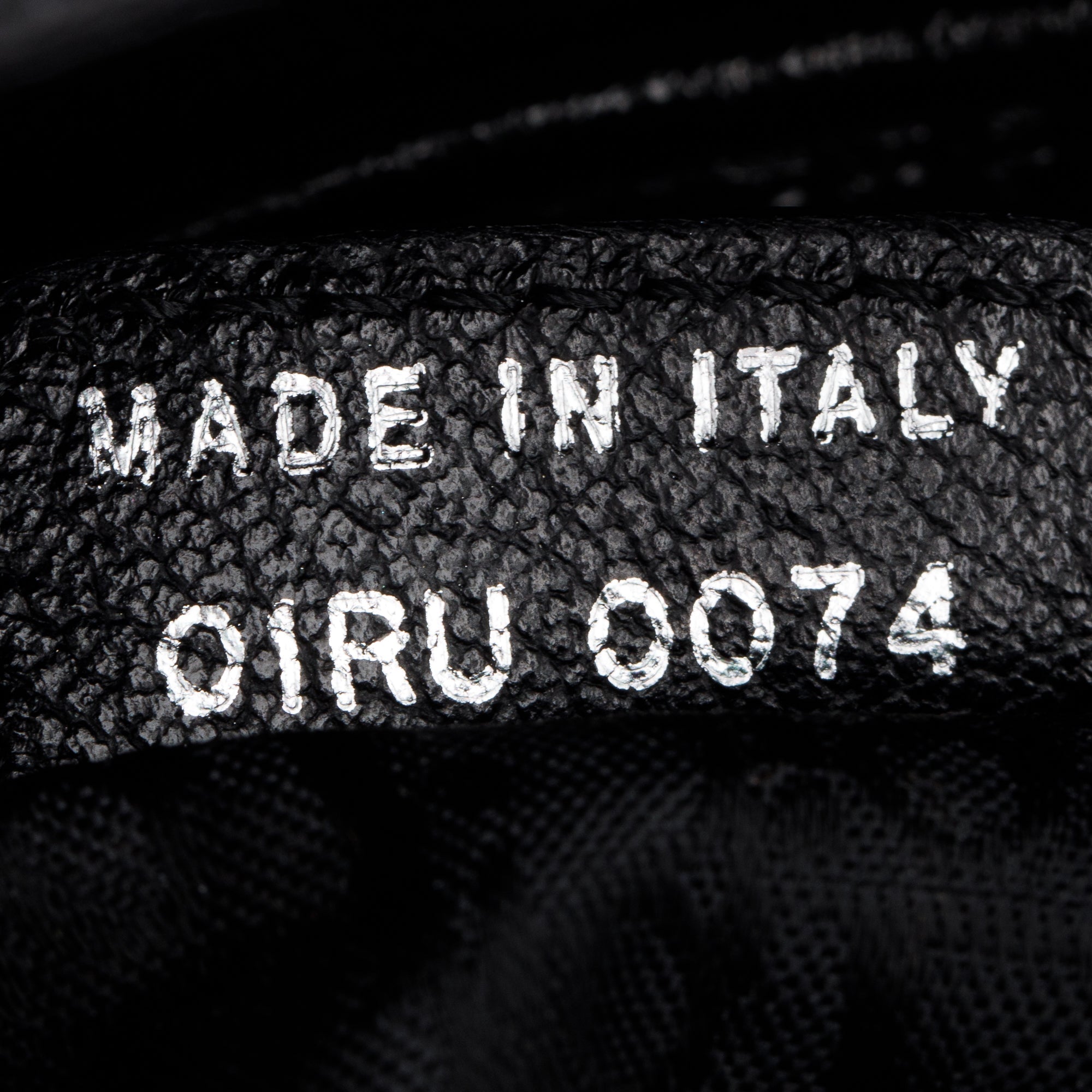 Christian Dior Black Grained Calfskin Leather Saddle Bag