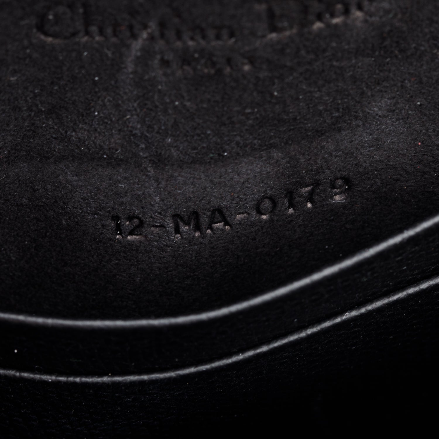 Christian Dior Black Leather Saddle Belt Pouch w/ Box & Authenticity Card