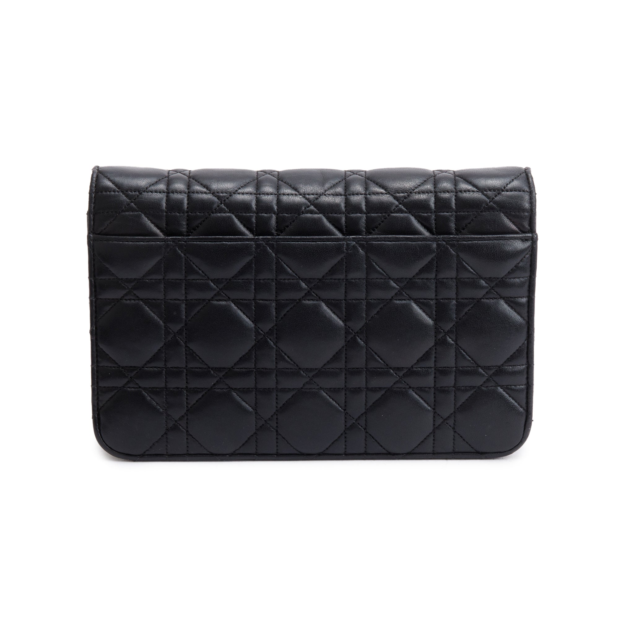 Christian Dior Black Leather Small Cannage Miss Dior Bag