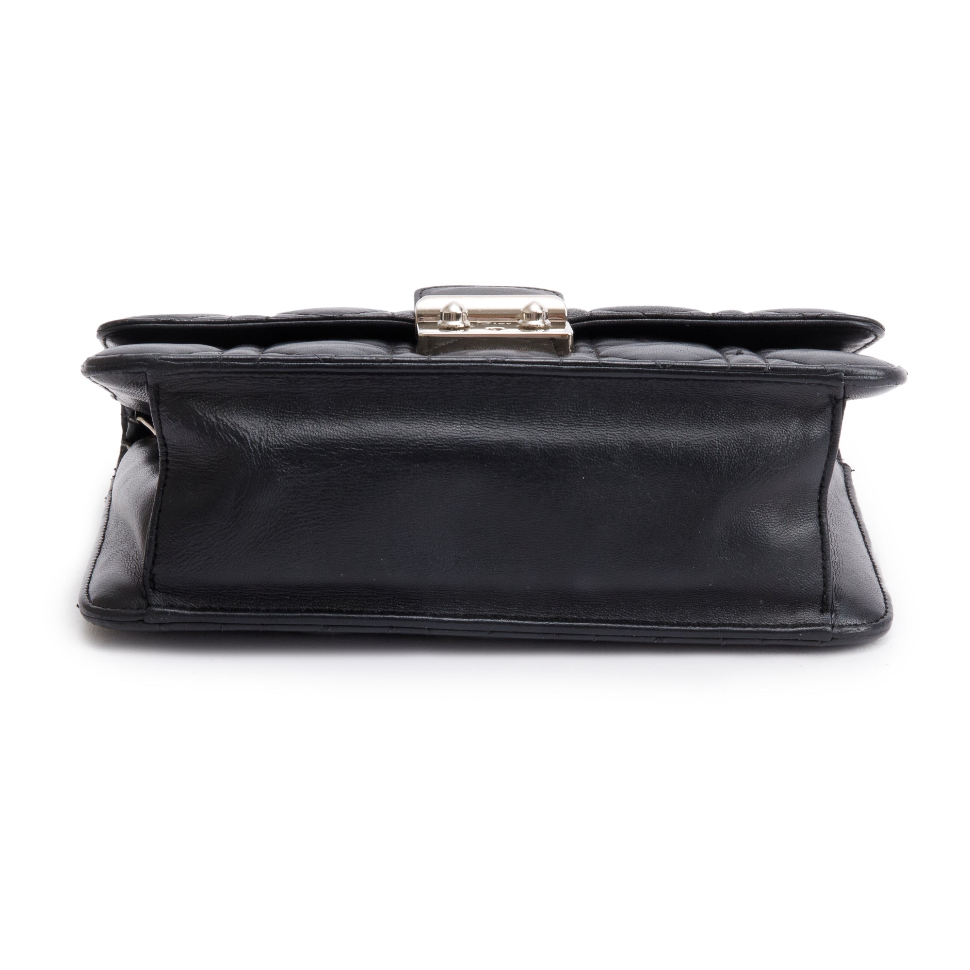 Christian Dior Black Leather Small Cannage Miss Dior Bag