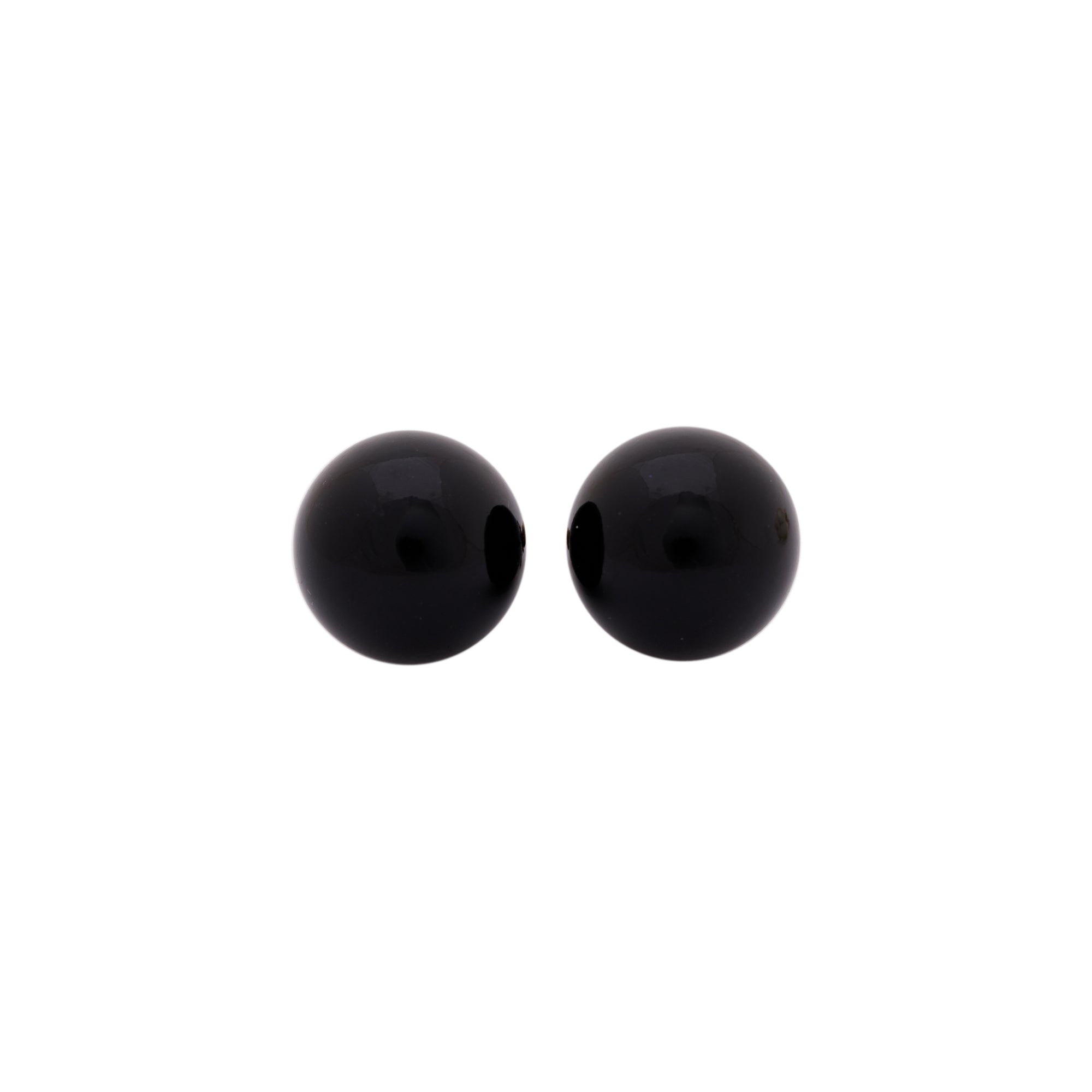 Christian Dior Black Resin & Crystal Tribale Bee Stud Earrings w/ Box