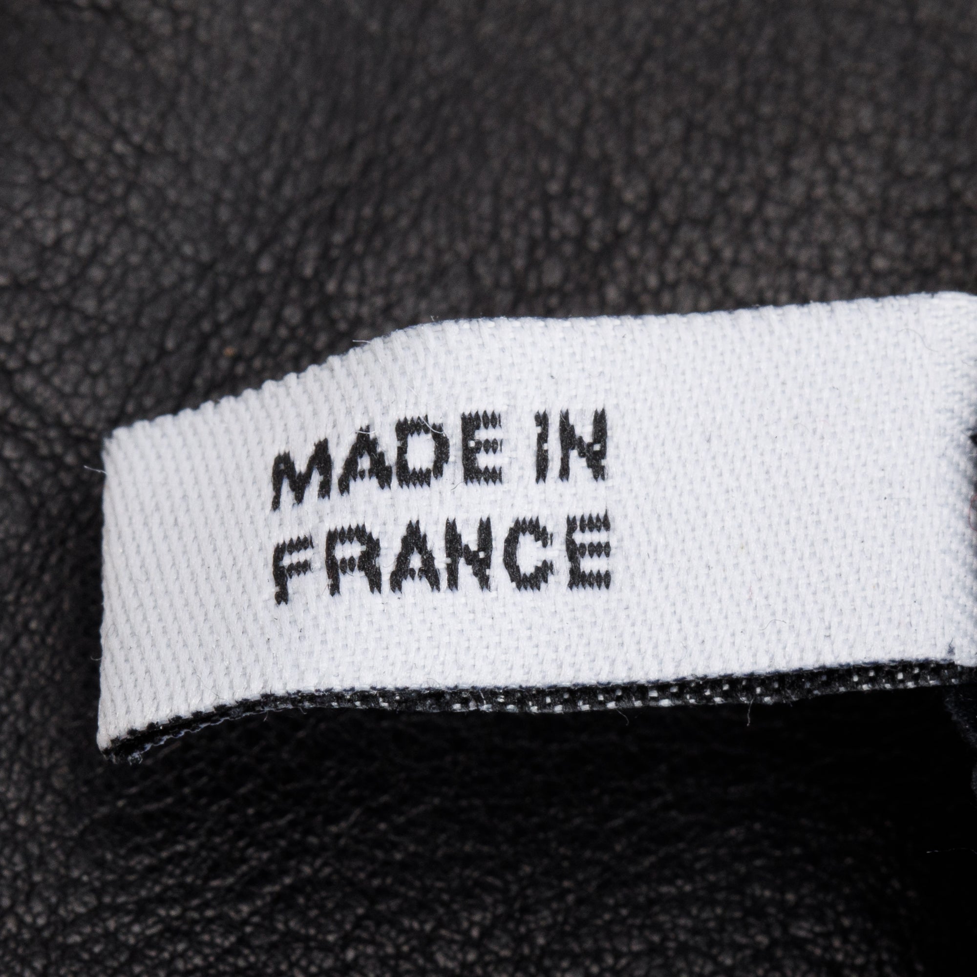 Christian Dior Black Suede Leather Hardware Logo Gloves