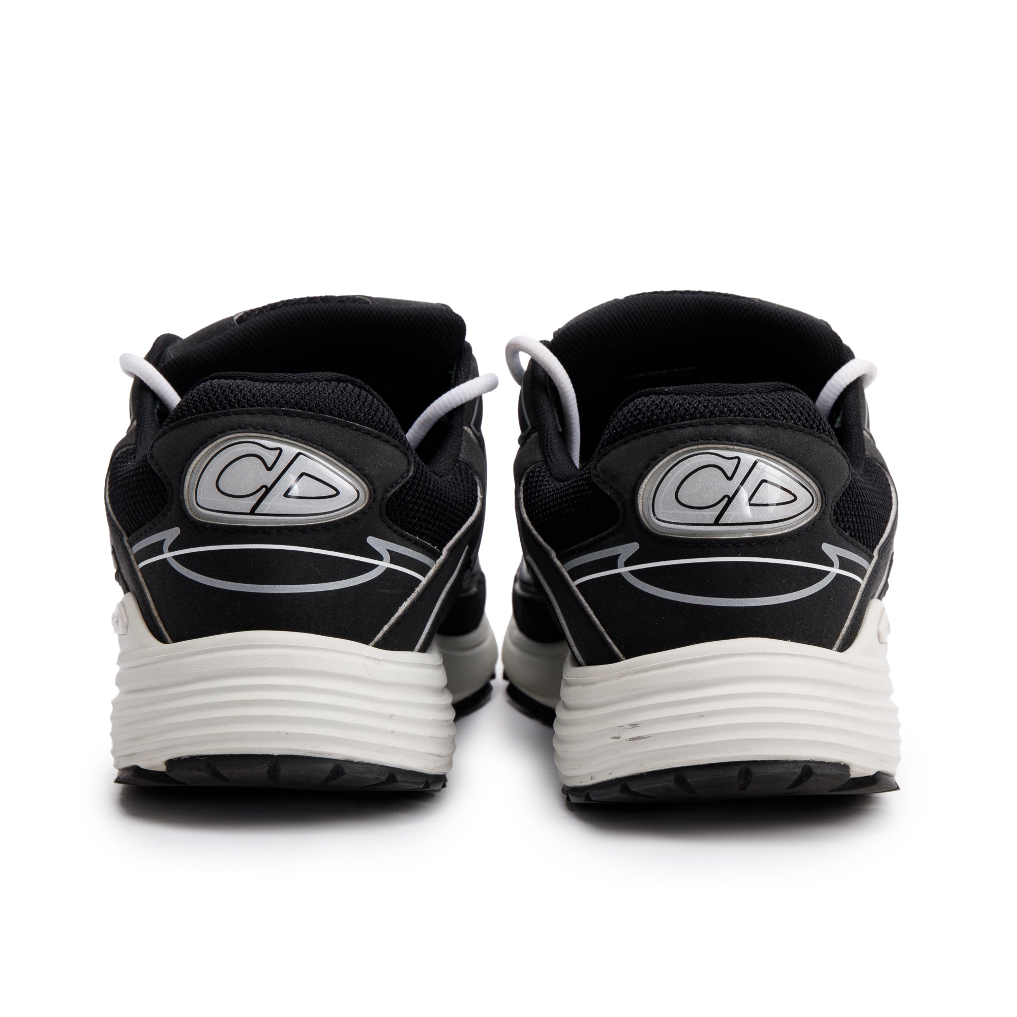 Christian Dior Black/Grey Mesh Technical Fabric B30 Sneakers, Size 41 w/ Box