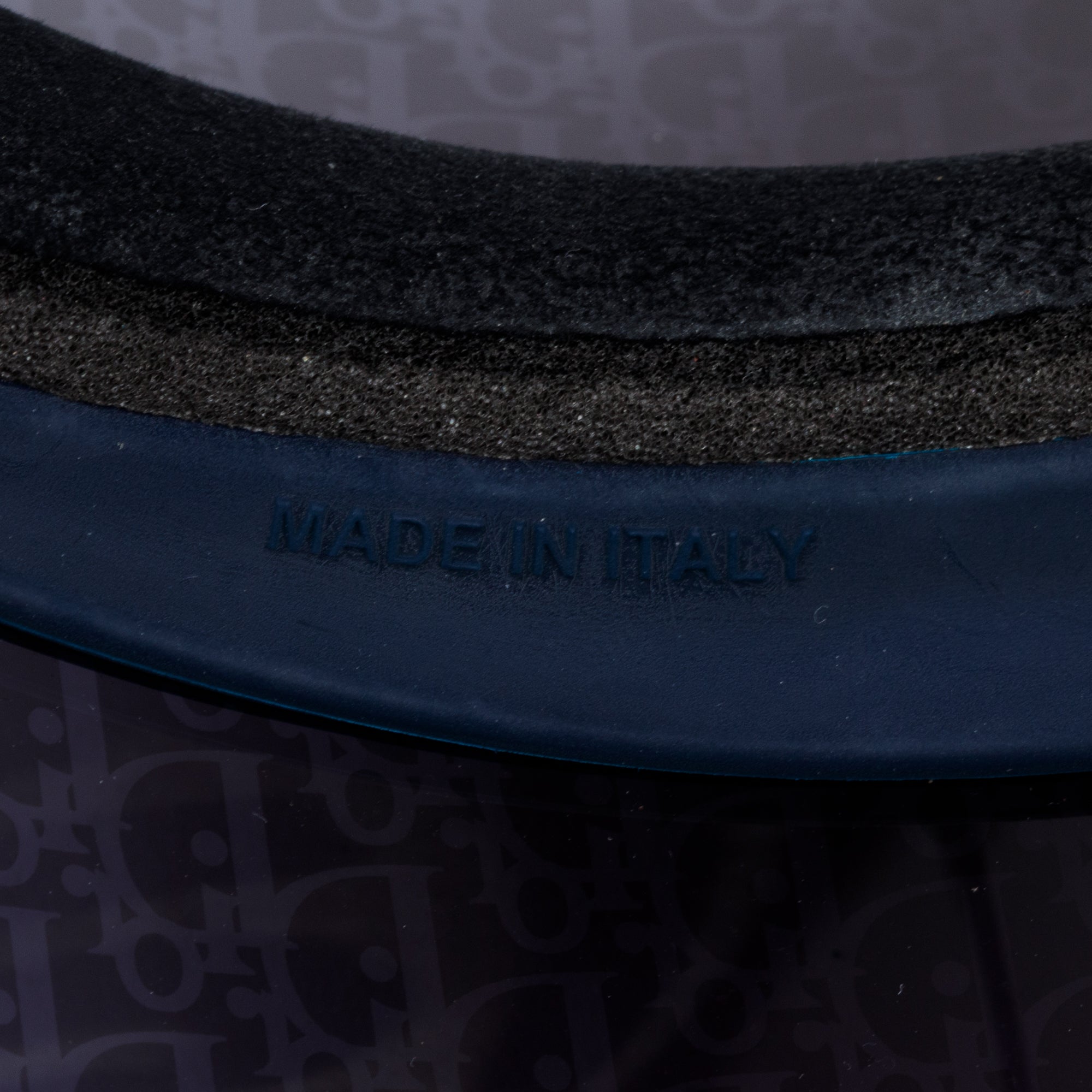 Christian Dior Blue Oblique DiorClub V1U Visor w/ Box