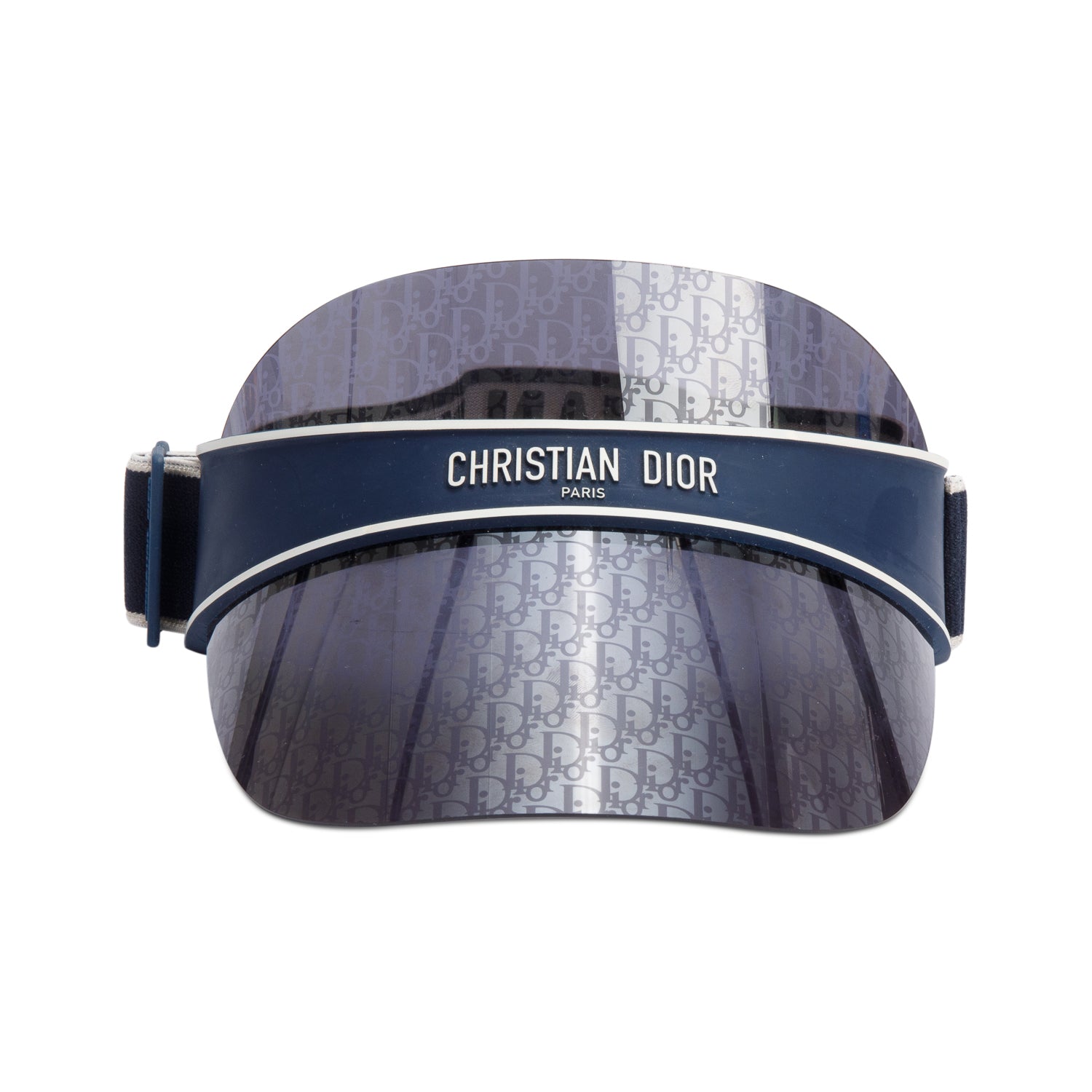 Christian Dior Blue Oblique DiorClub V1U Visor w/ Box