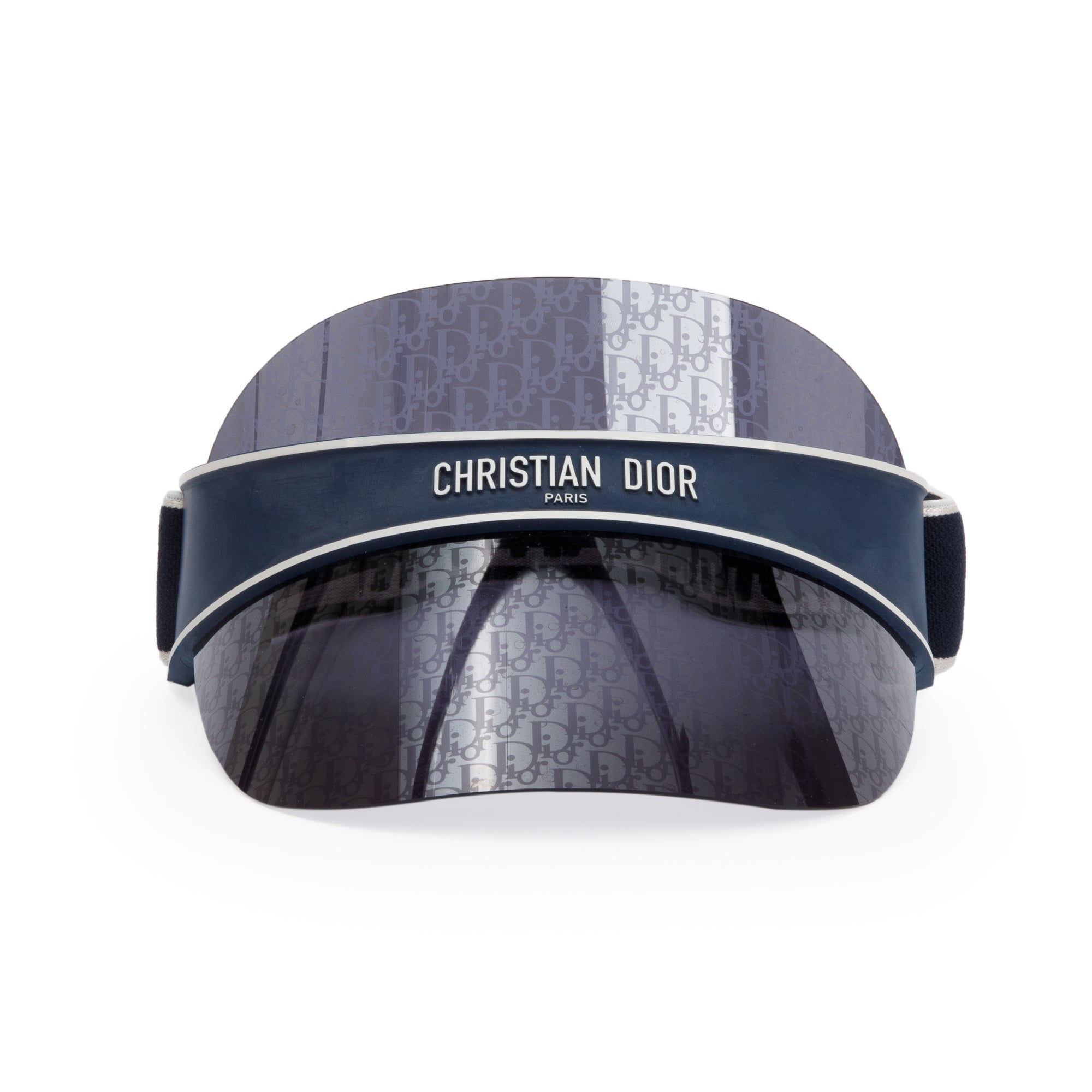 Christian Dior Blue Oblique DiorClub V1U Visor w/ Box