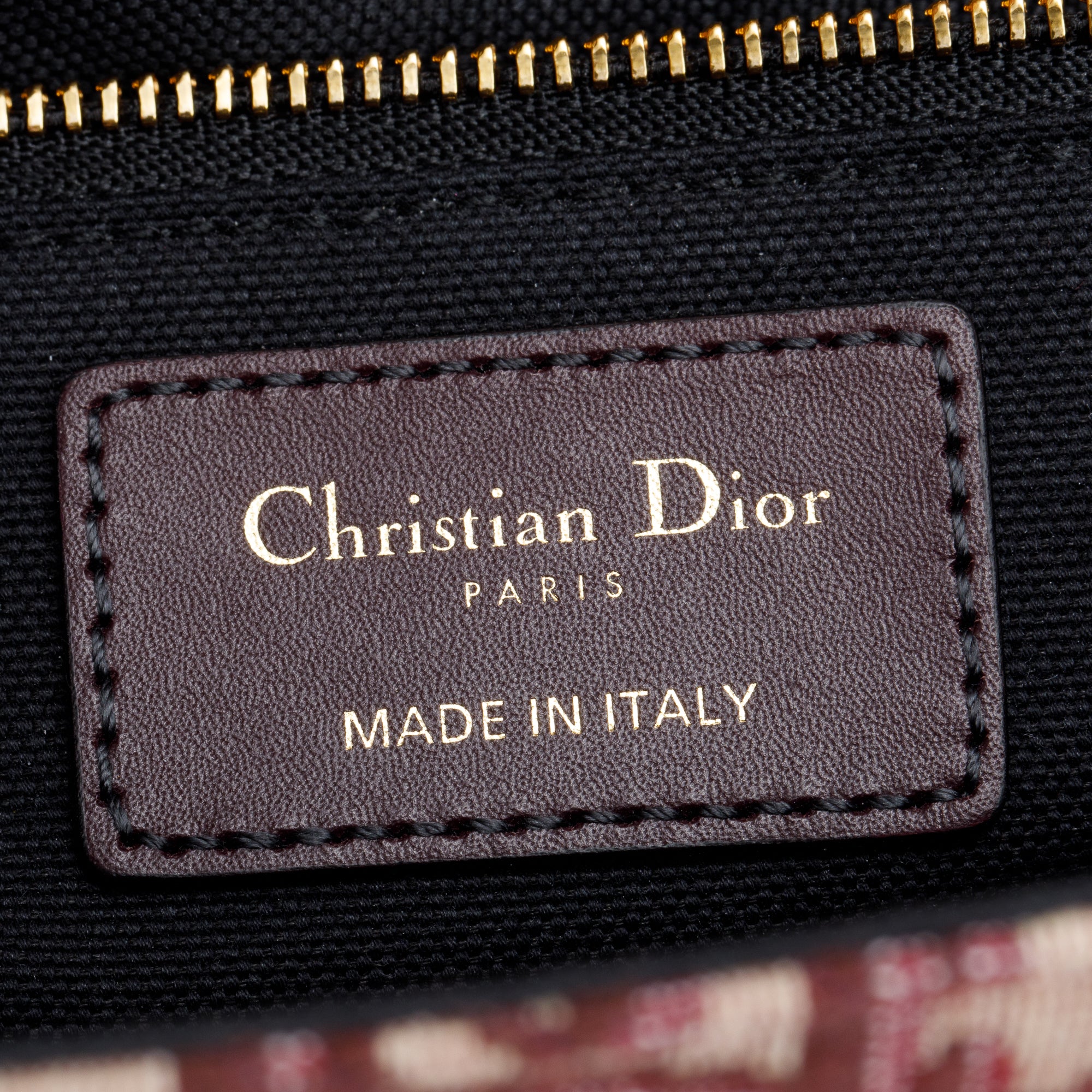 Christian Dior Burgundy Oblique 30 Montaigne Bag