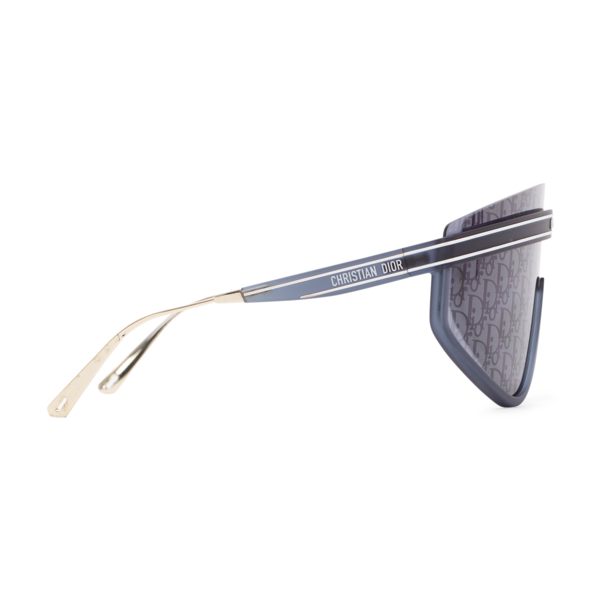 Christian Dior DiorClub M2U Oblique Mask Snglasses w/ Box & Case