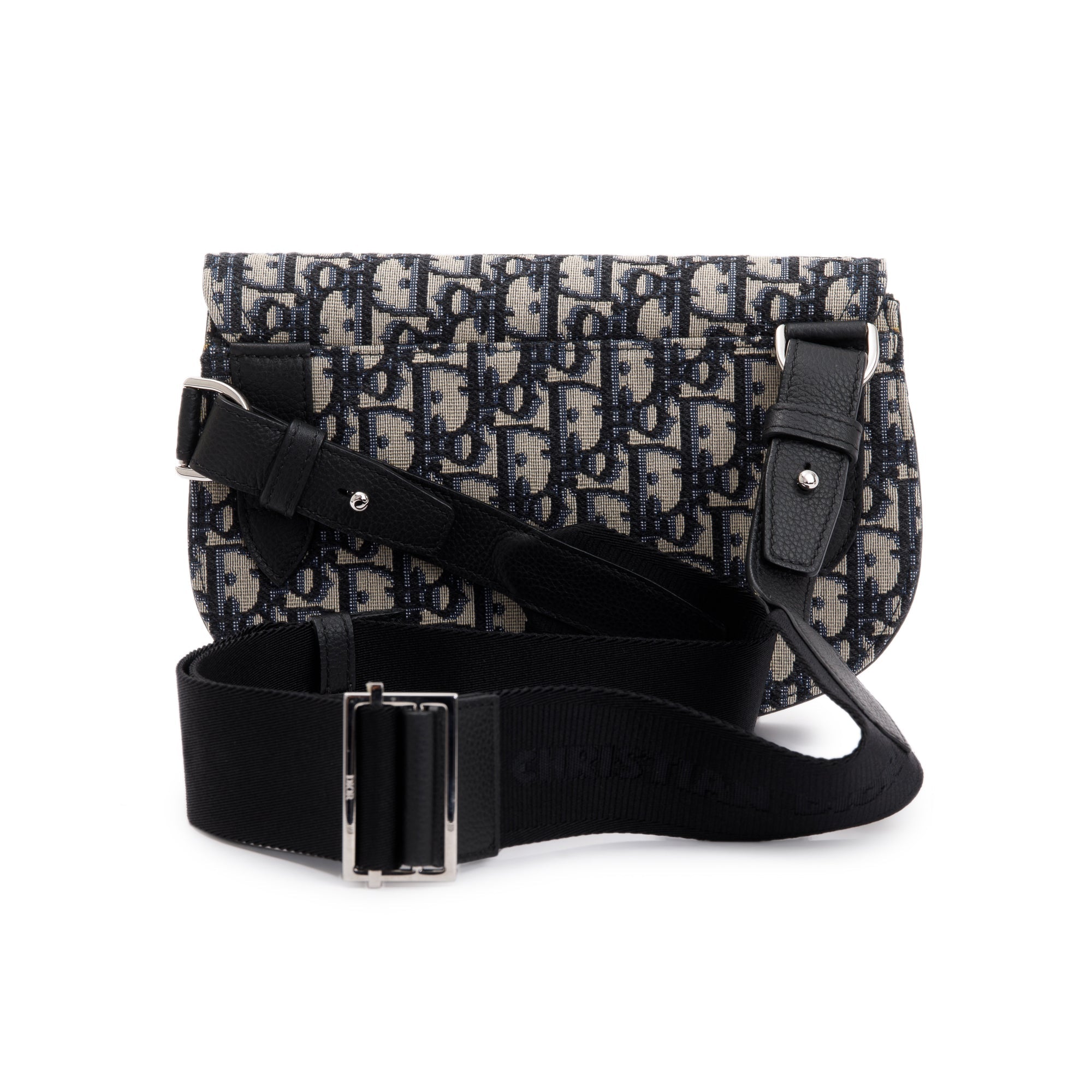 Christian Dior Essentials Oblique Jacquard Saddle Pouch