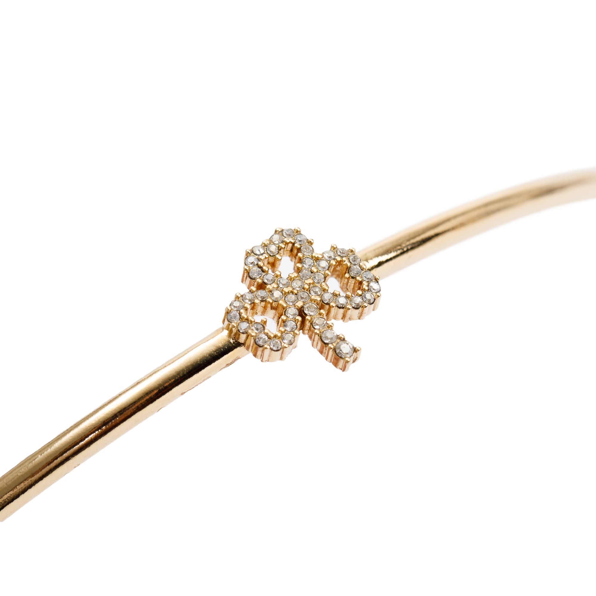 Christian Dior Gold Plated Crystal Tiara Headband