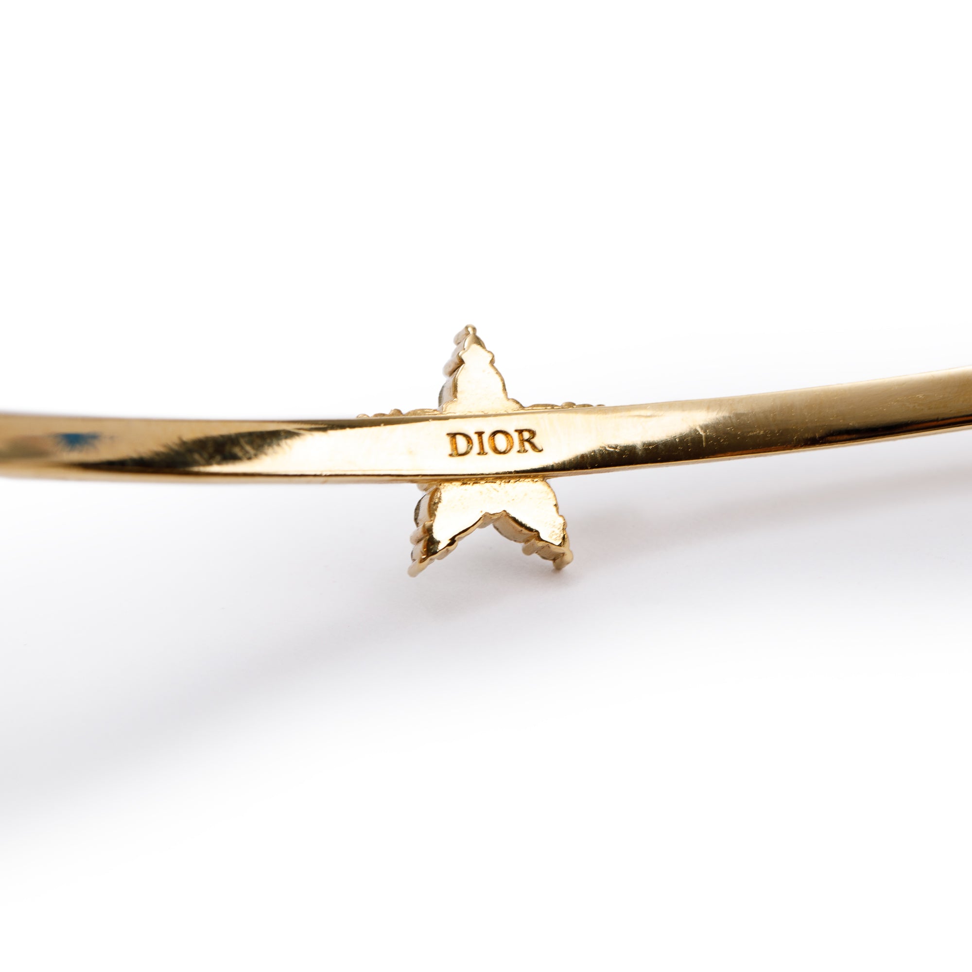 Christian Dior Gold Plated Crystal Tiara Headband