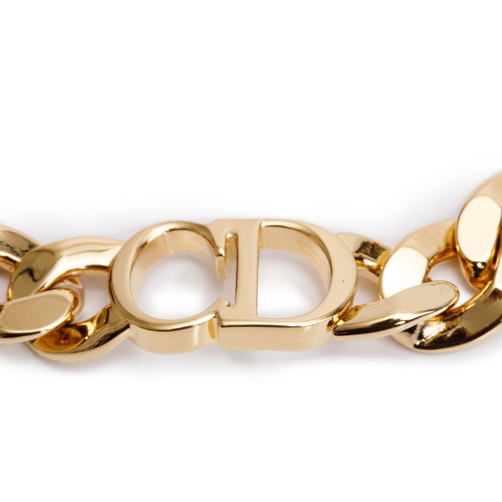 Christian Dior Gold Plated Danseuse Eotile Chain Choker Necklace