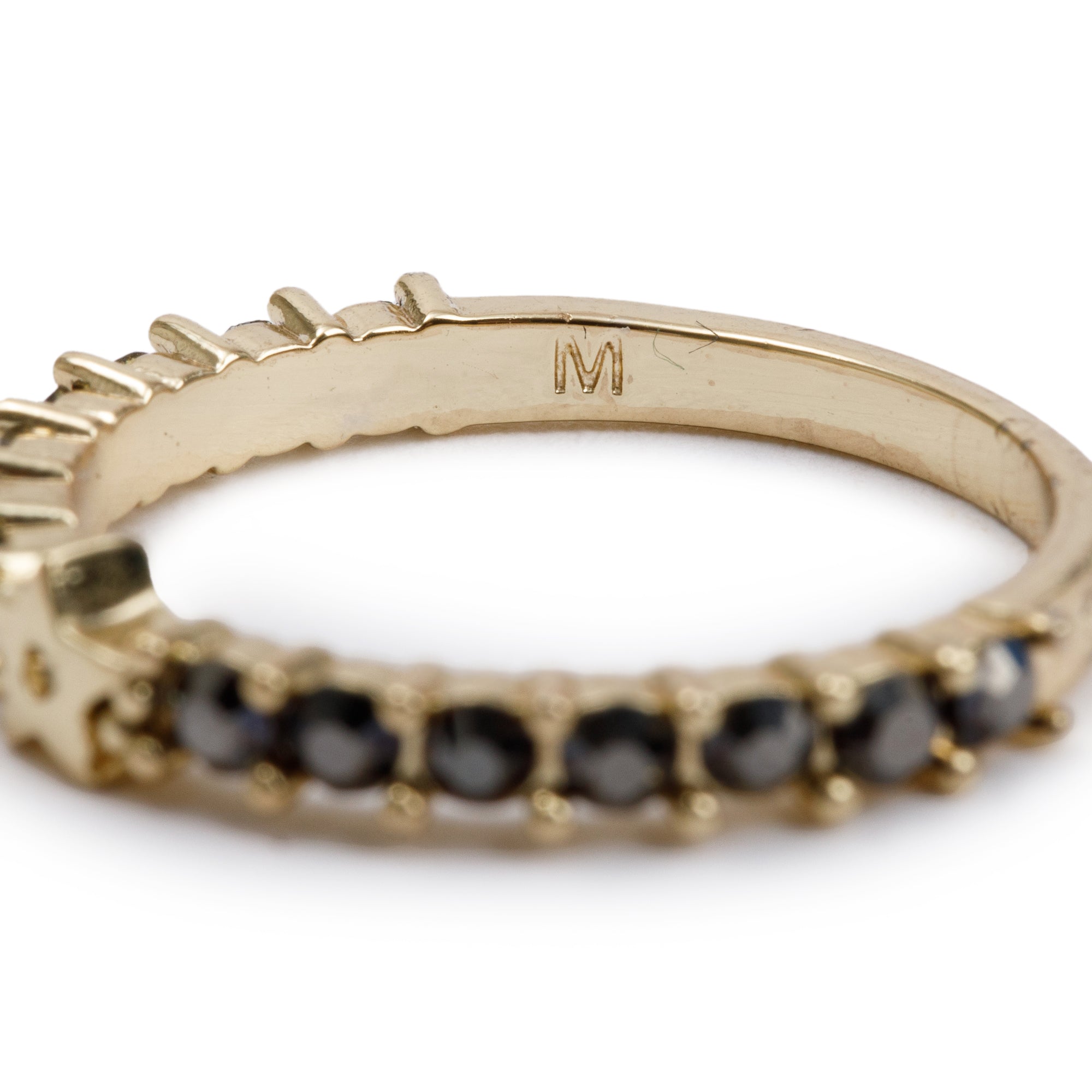 Christian Dior Gold Tone Metal Crystal Star Ring, M Size 7