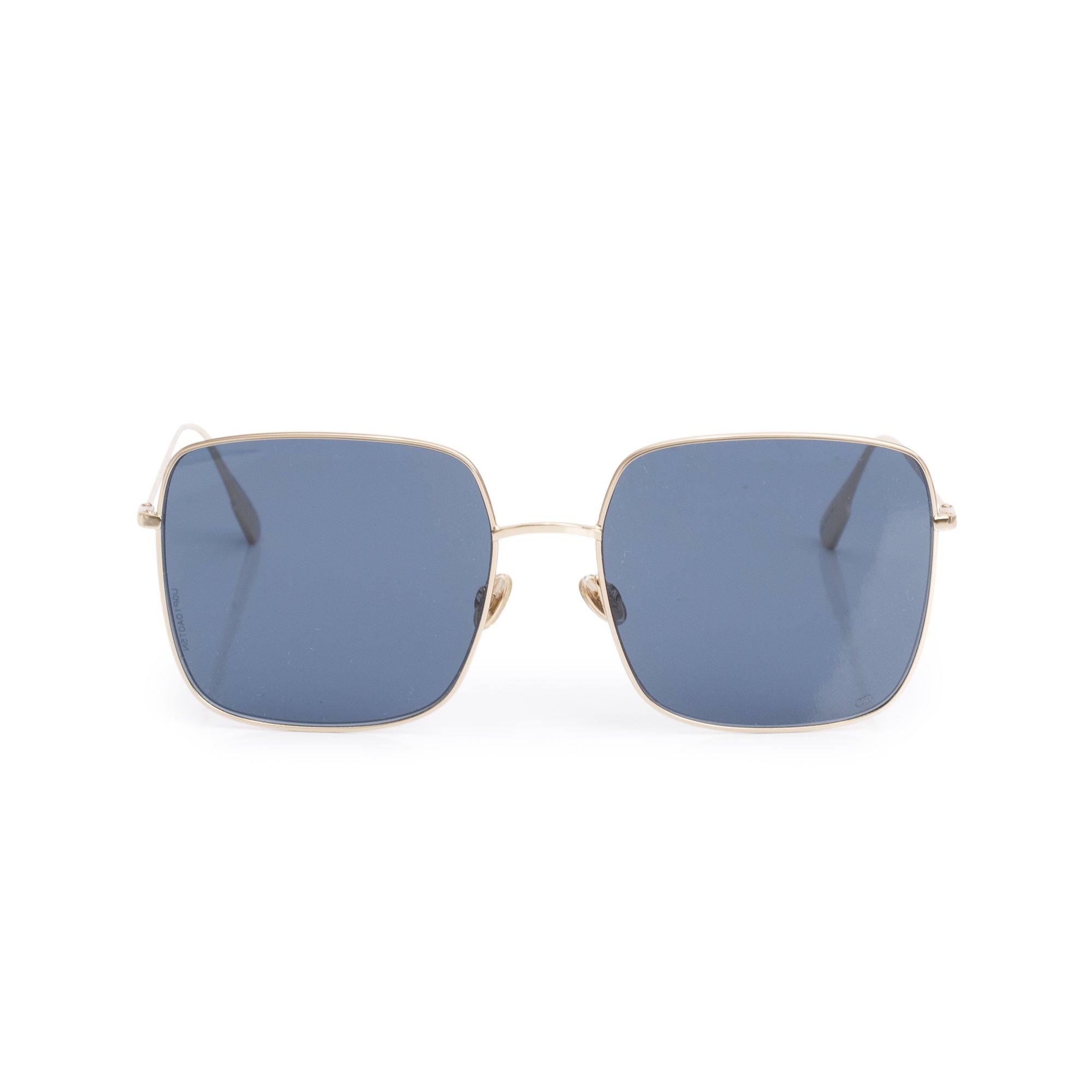 Christian Dior Gold-Tone Metal Frame DiorStellaire 1 Sunglasses w/ Case & Authenticity Card