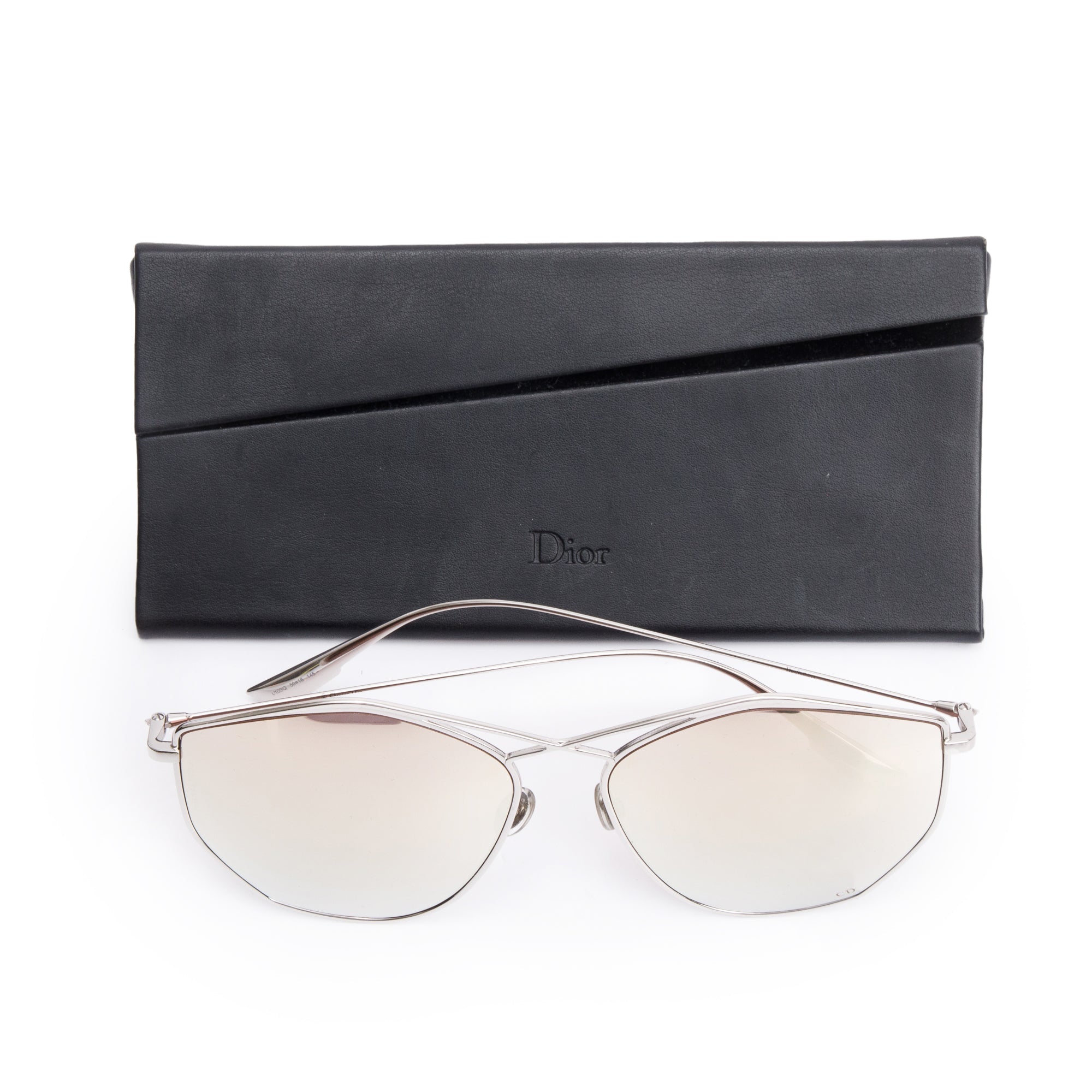Christian Dior Gold-Tone Metal Frame DiorStellaire 4 Sunglasses w/ Case