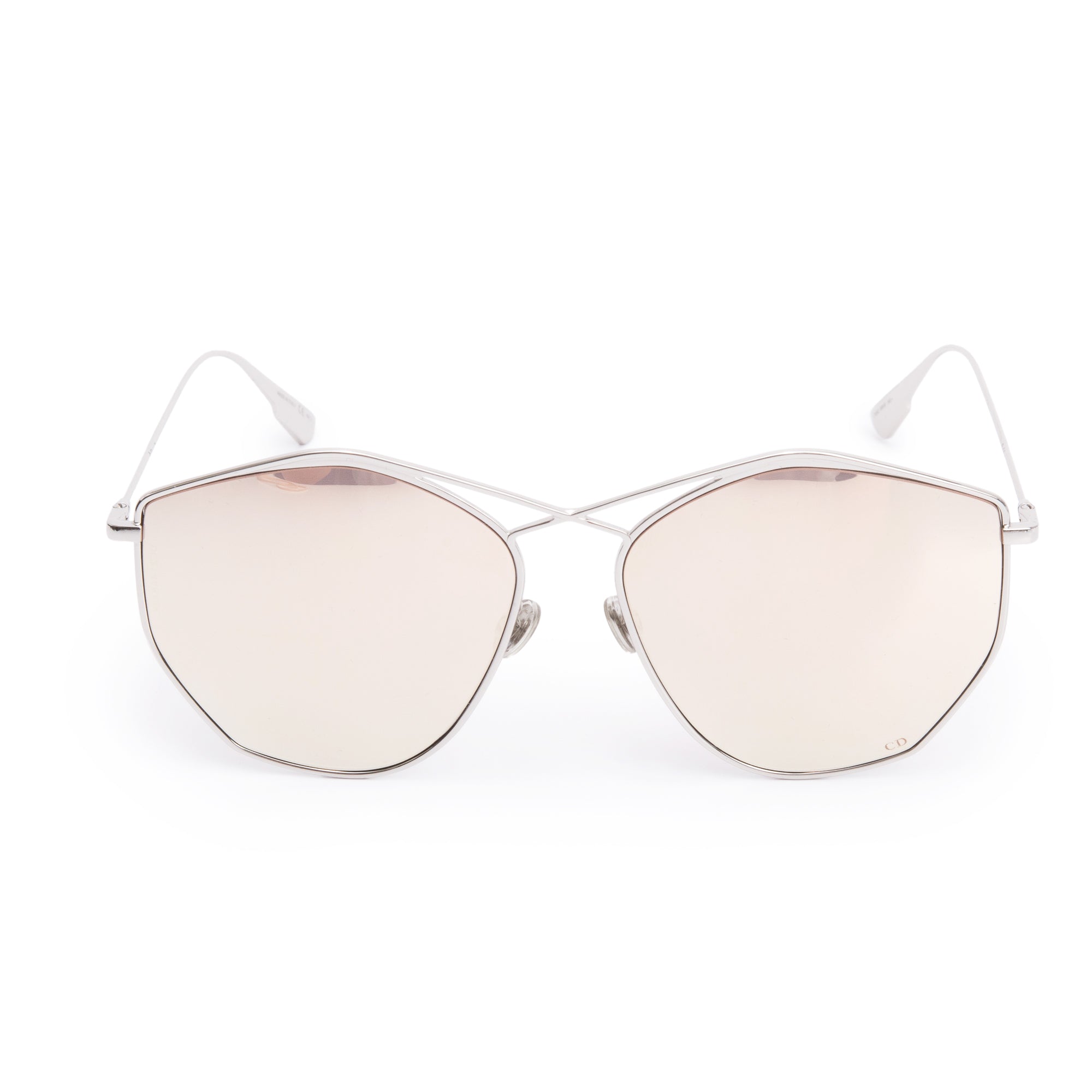 Christian Dior Gold-Tone Metal Frame DiorStellaire 4 Sunglasses w/ Case