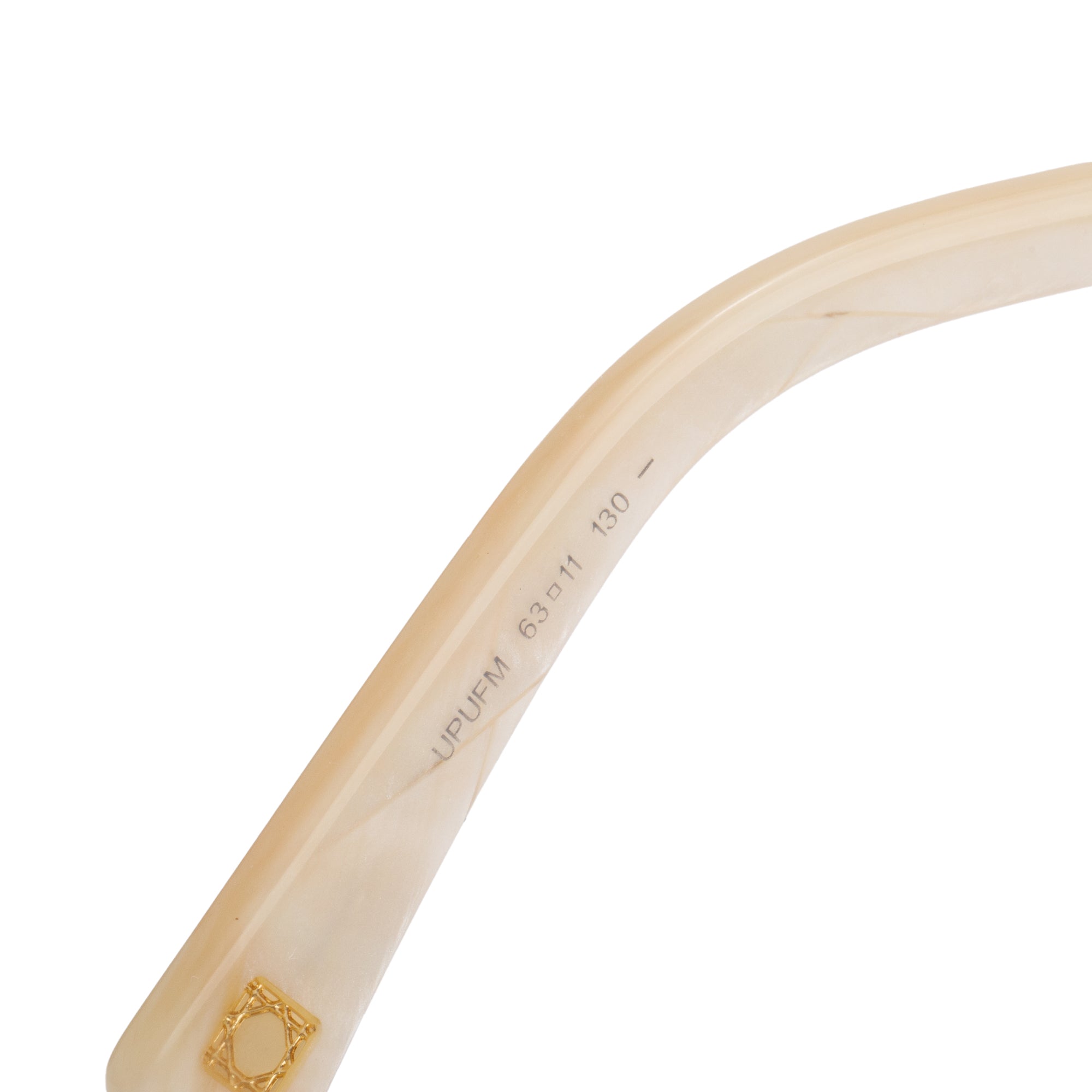 Christian Dior Gold-Tone Metal Mother of Pearl DiorChicago 2 Aviator Sunglasses