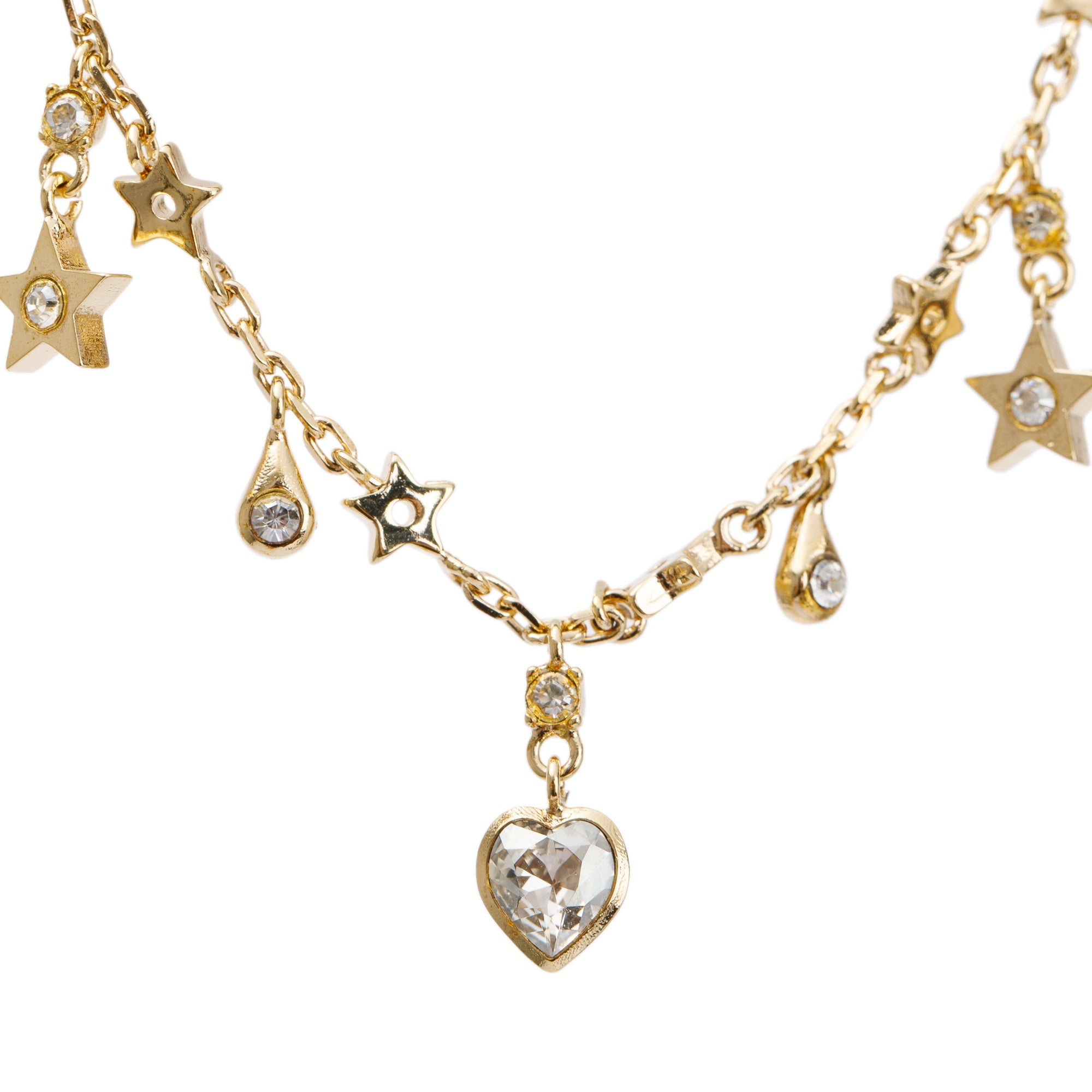 Christian Dior Gold-Tone Petite Charms Choker Necklace