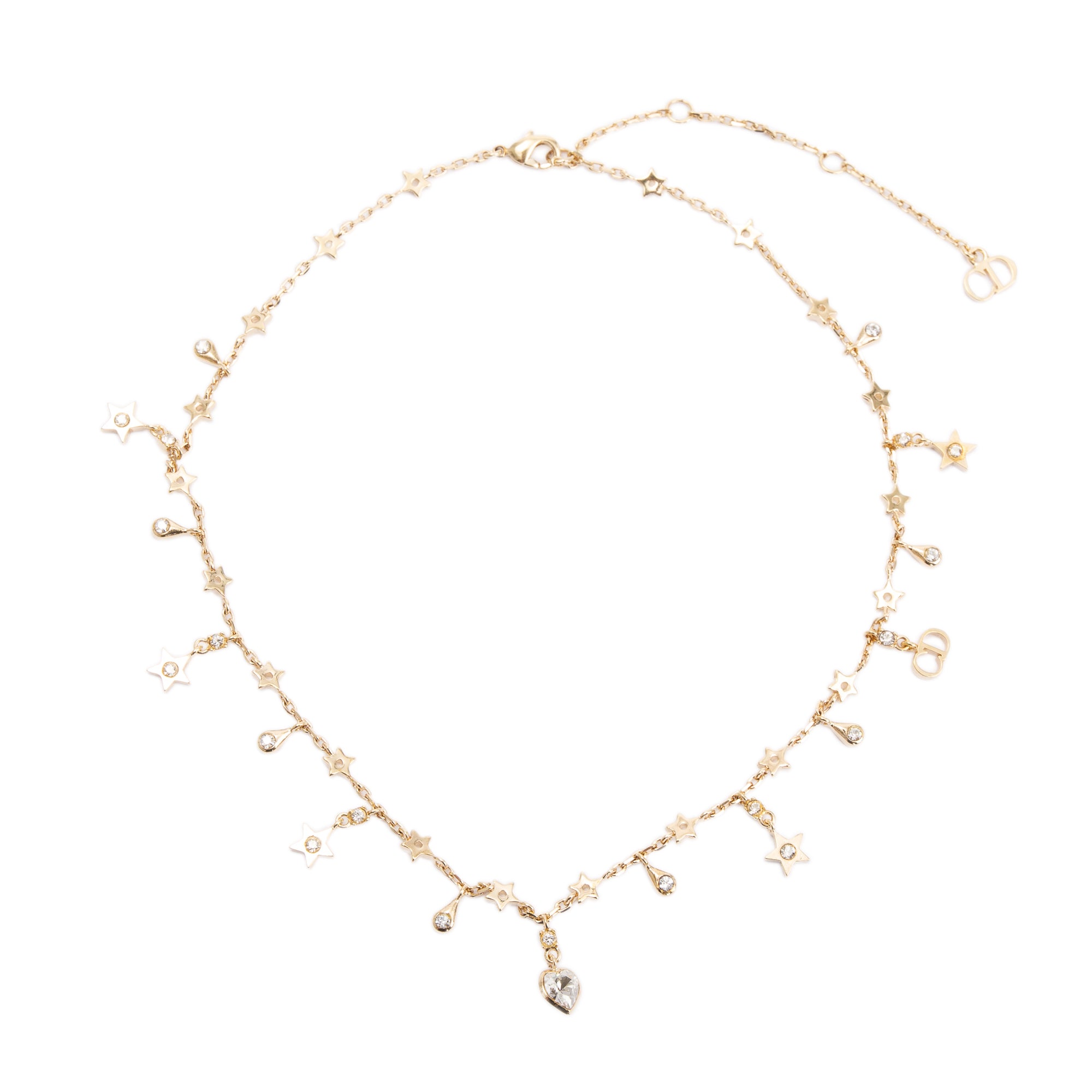 Christian Dior Gold-Tone Petite Charms Choker Necklace