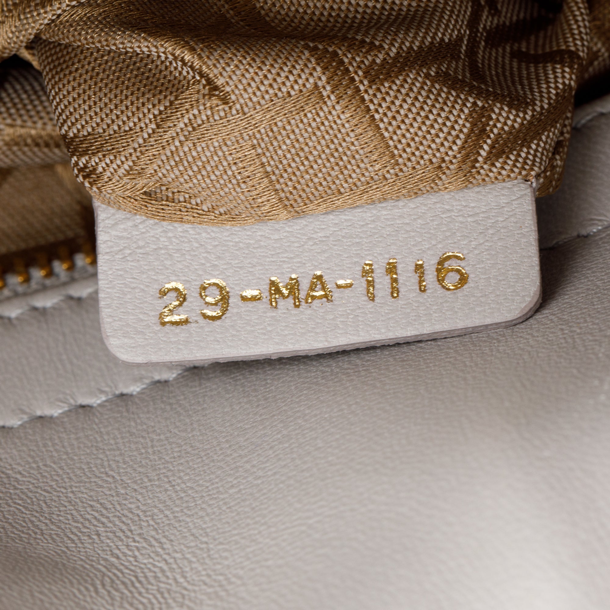 Christian Dior Grey Cannage Lambskin Leather Small Lady Dior Bag