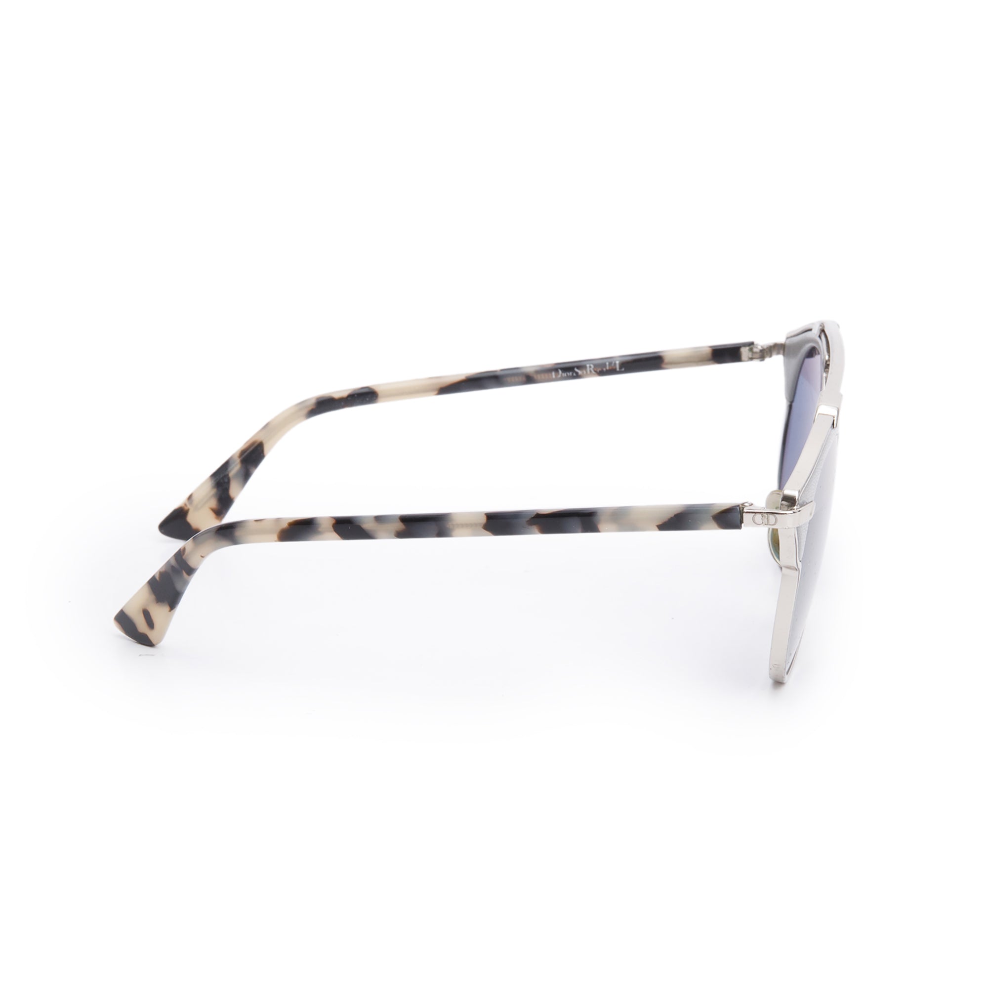 Christian Dior Grey Havana Acetate SoReal Mirrored Sunglasses w/ Case & Card