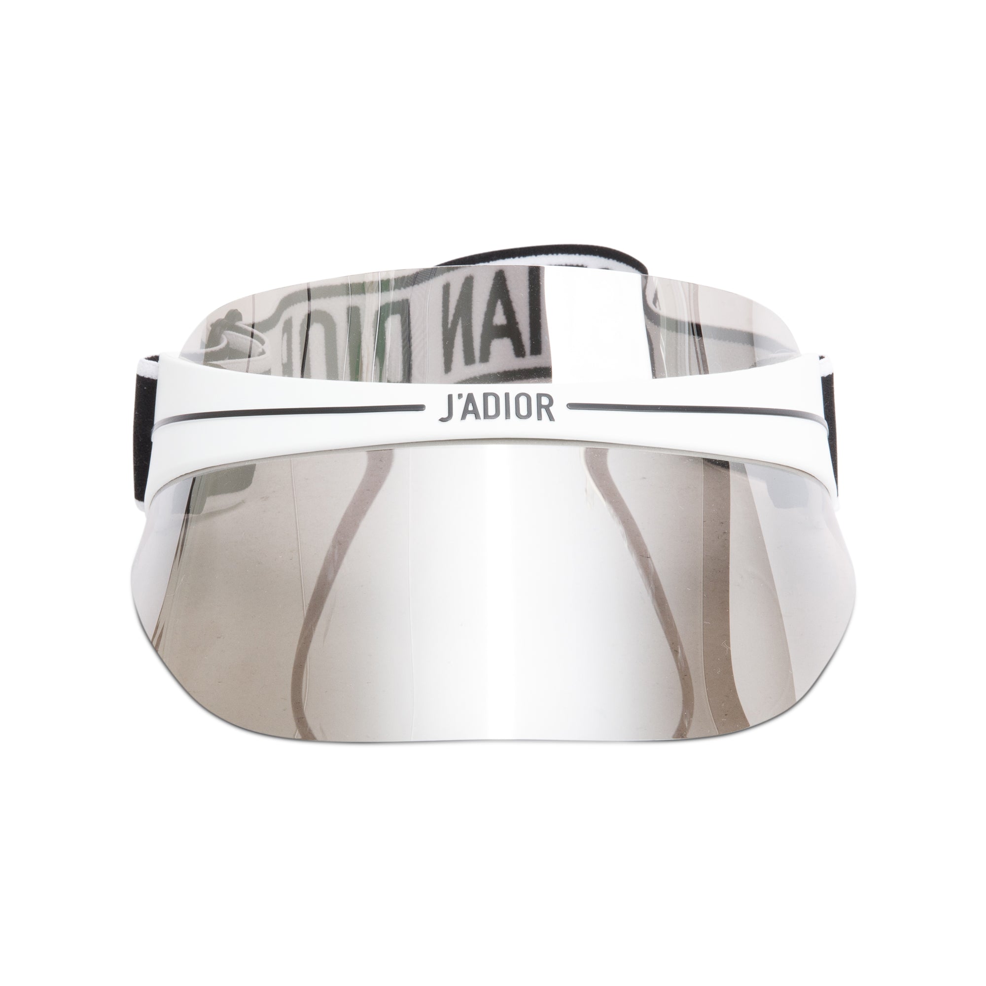 Christian Dior Grey/White DiorClub 1 Visor w/ Box & Authenticity Card